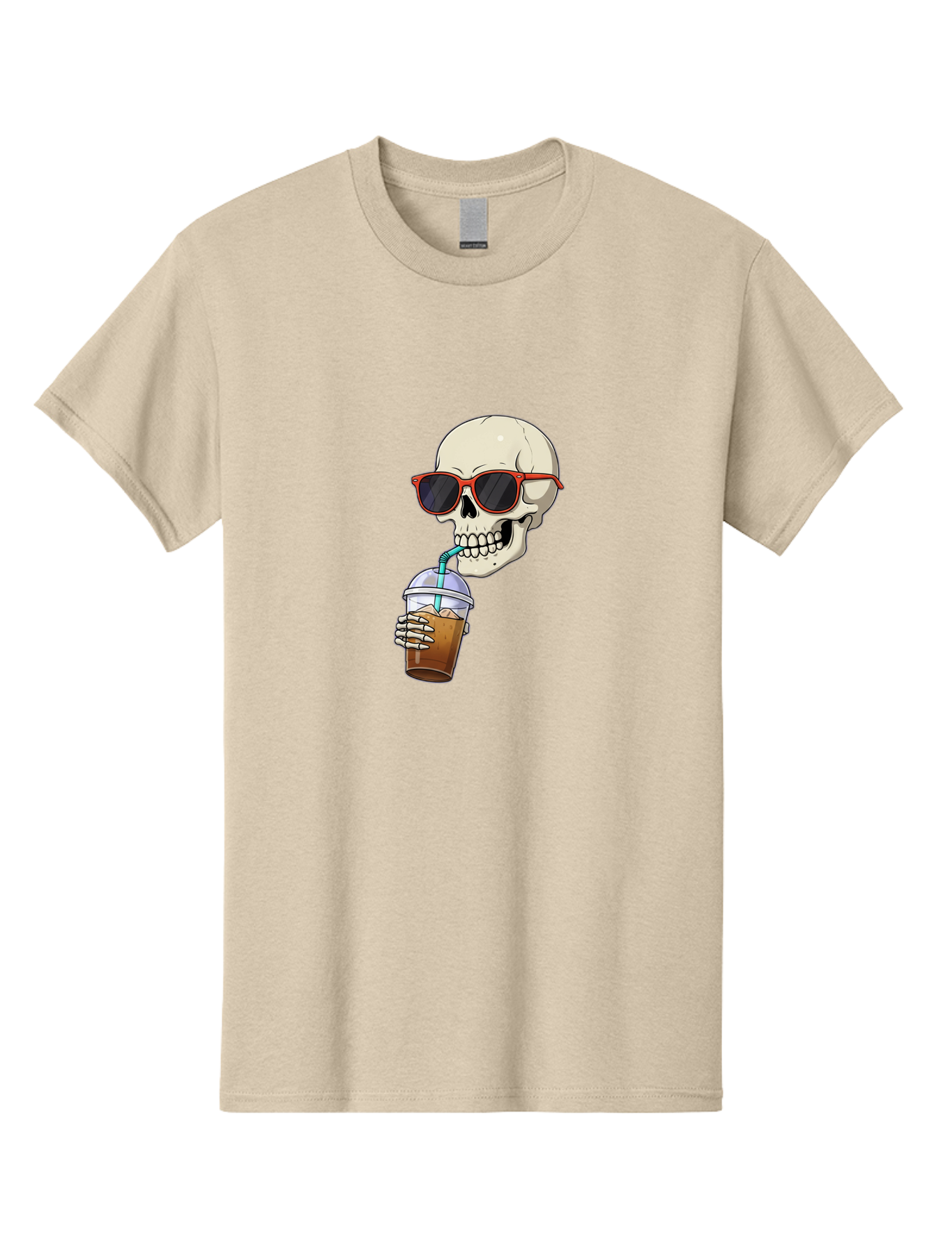 Skull-With-Sunglasses-Drinking Men'S Graphic Tee, 100% Cotton, Comfortable Casual Summer Wear, Machine Washable, Vintage Camera, Old Camera, Antique Camera, Black Camera, Classic Photography, Photography Equipment, Nostalgic Device, Bal327 5