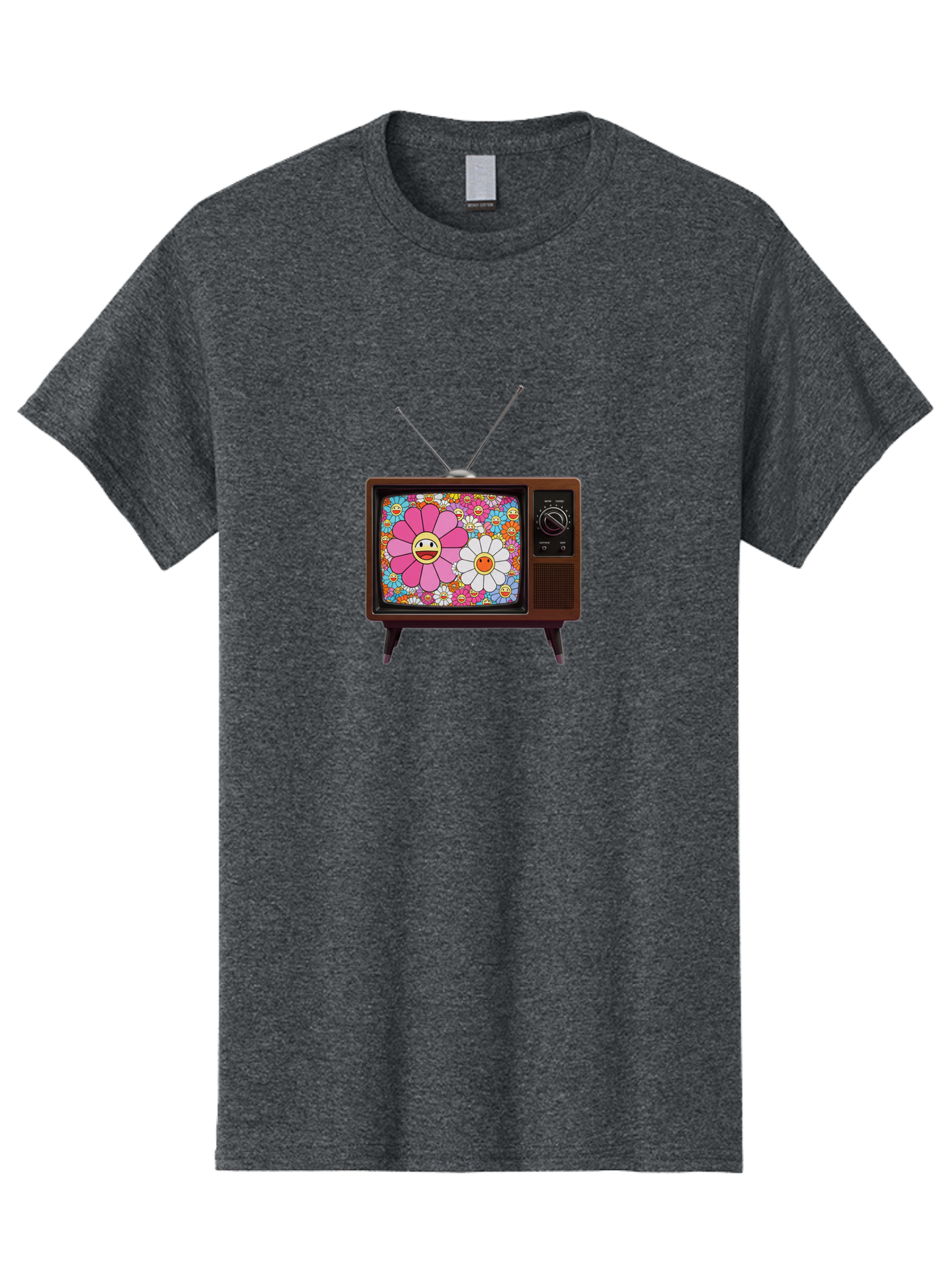Smiley-Flowers-Tv Men'S Graphic Tee, 100% Cotton, Comfortable Casual Summer Wear, Machine Washable, Vintage Camera, Old Camera, Antique Camera, Black Camera, Classic Photography, Photography Equipment, Nostalgic Device, Film Camera, Camera Art Bal361 6