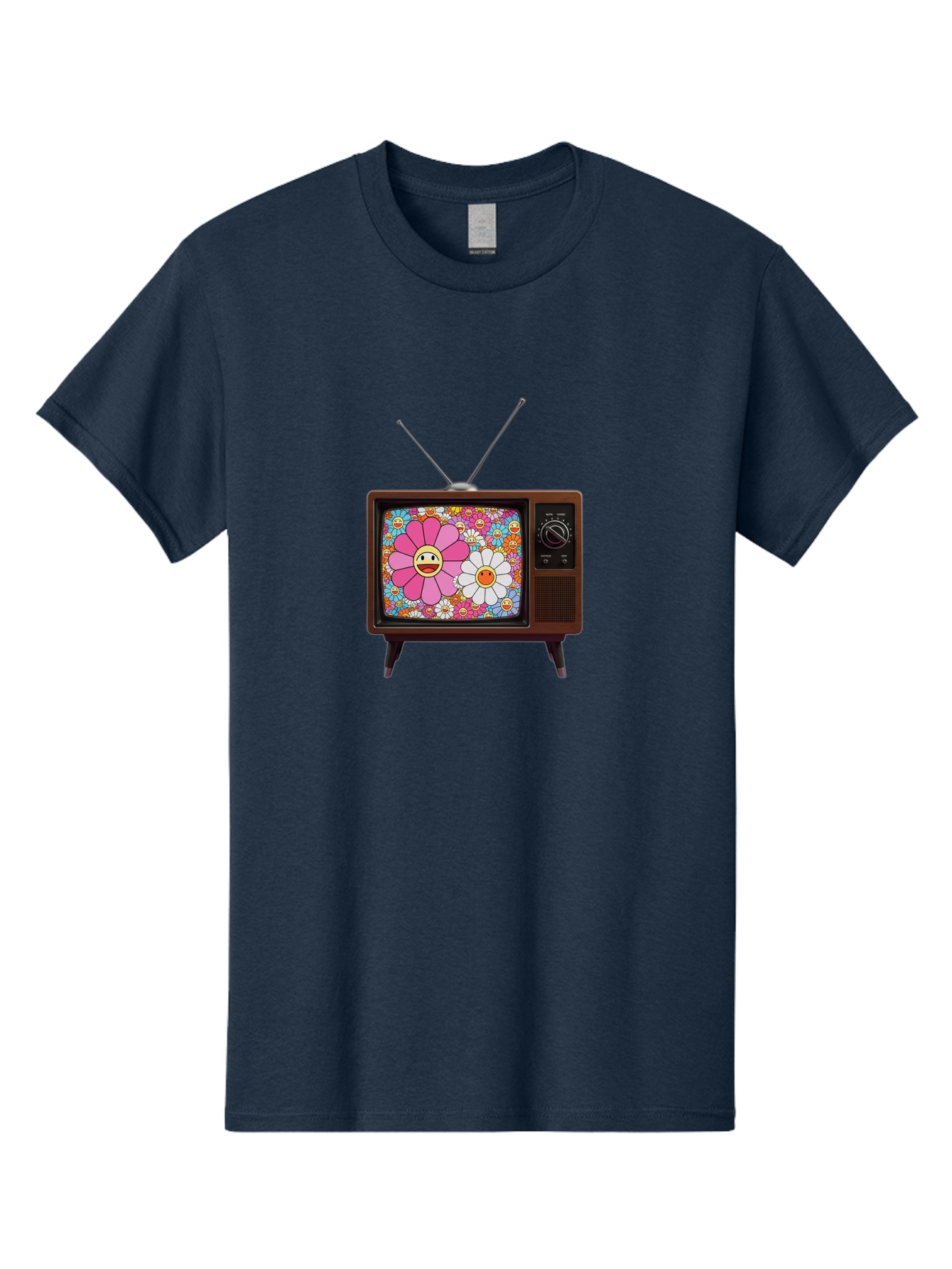 Smiley-Flowers-Tv Men'S Graphic Tee, 100% Cotton, Comfortable Casual Summer Wear, Machine Washable, Vintage Camera, Old Camera, Antique Camera, Black Camera, Classic Photography, Photography Equipment, Nostalgic Device, Film Camera, Camera Art Bal361 9
