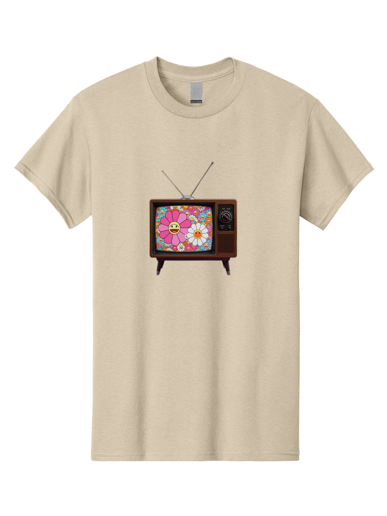 Smiley-Flowers-Tv Men'S Graphic Tee, 100% Cotton, Comfortable Casual Summer Wear, Machine Washable, Vintage Camera, Old Camera, Antique Camera, Black Camera, Classic Photography, Photography Equipment, Nostalgic Device, Film Camera, Camera Art Bal361 11