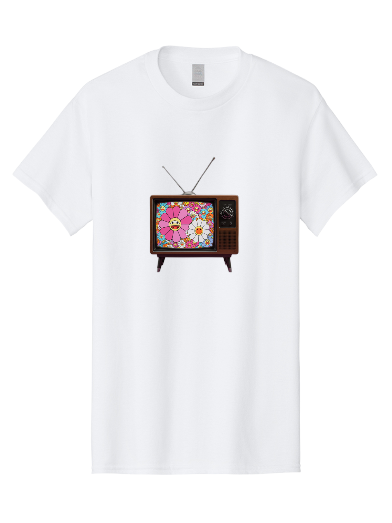 Smiley-Flowers-Tv Men'S Graphic Tee, 100% Cotton, Comfortable Casual Summer Wear, Machine Washable, Vintage Camera, Old Camera, Antique Camera, Black Camera, Classic Photography, Photography Equipment, Nostalgic Device, Film Camera, Camera Art Bal361 12