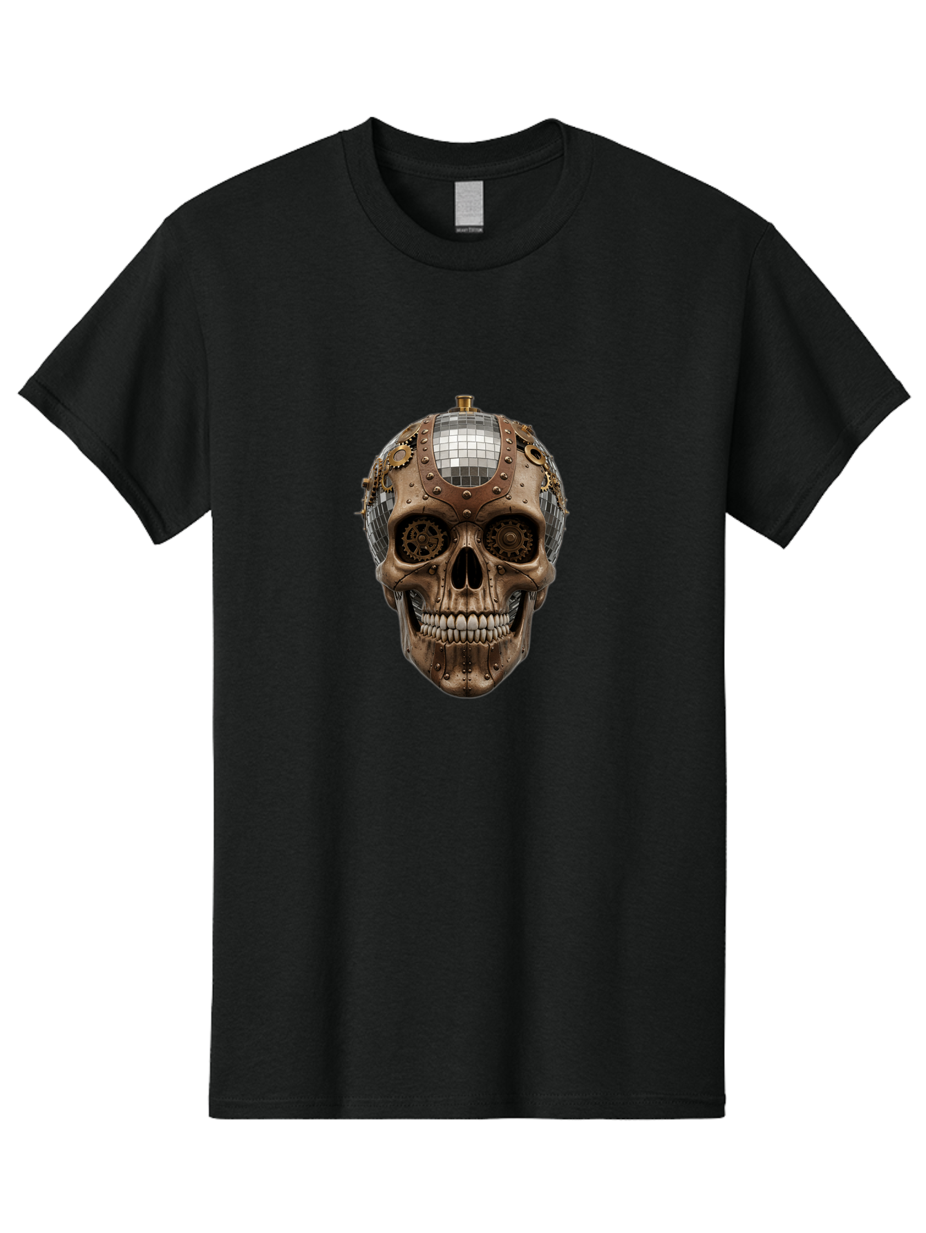 Steampunk-Skull Men'S Graphic Tee, 100% Cotton, Comfortable Casual Summer Wear, Machine Washable, Vintage Camera, Old Camera, Antique Camera, Black Camera, Classic Photography, Photography Equipment, Nostalgic Device, Film Camera, Camera Art Bal422 5