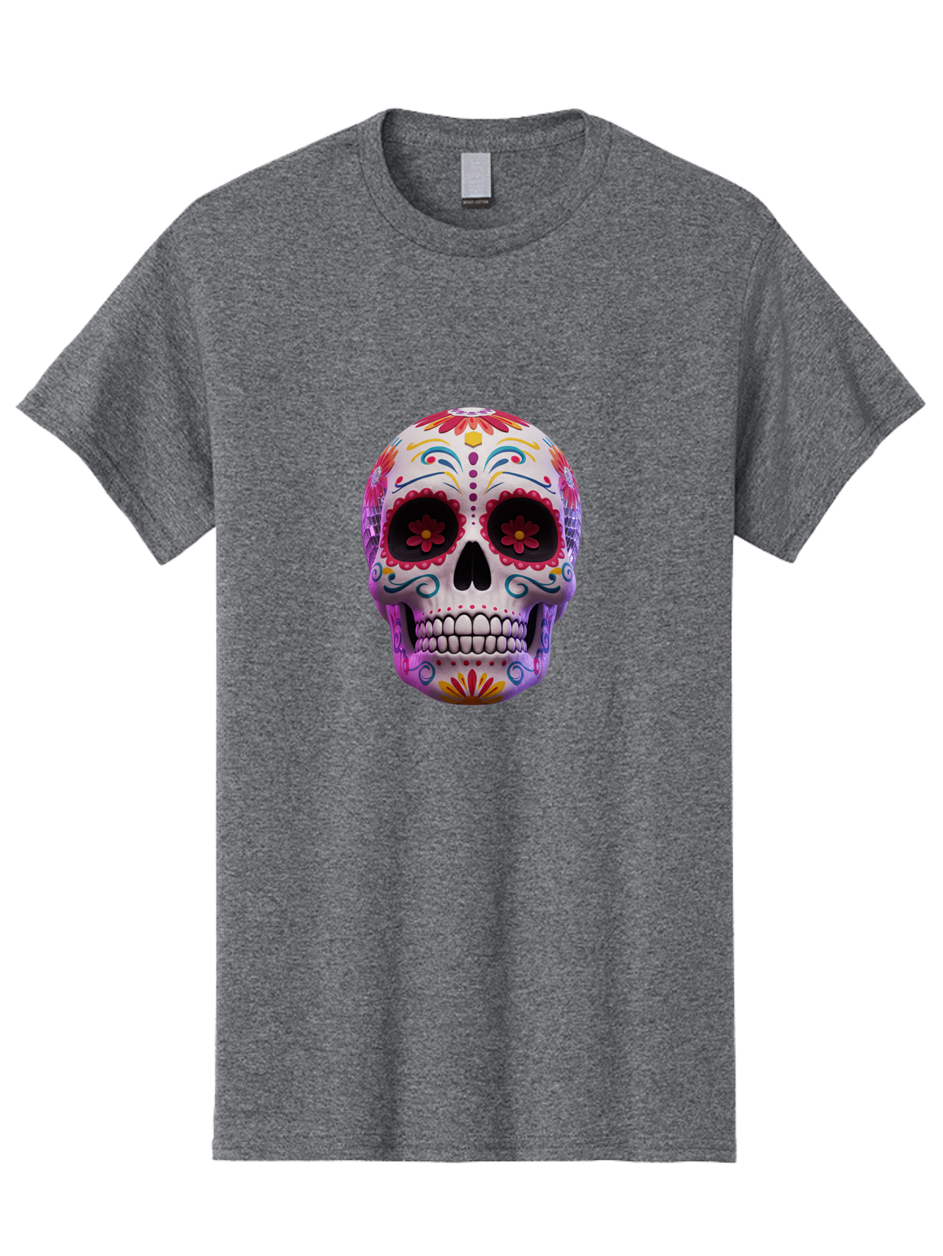 Sugar-Skull-1 Men'S Graphic Tee, 100% Cotton, Comfortable Casual Summer Wear, Machine Washable, Vintage Camera, Old Camera, Antique Camera, Black Camera, Classic Photography, Photography Equipment, Nostalgic Device, Film Camera, Camera Art Bal435 10