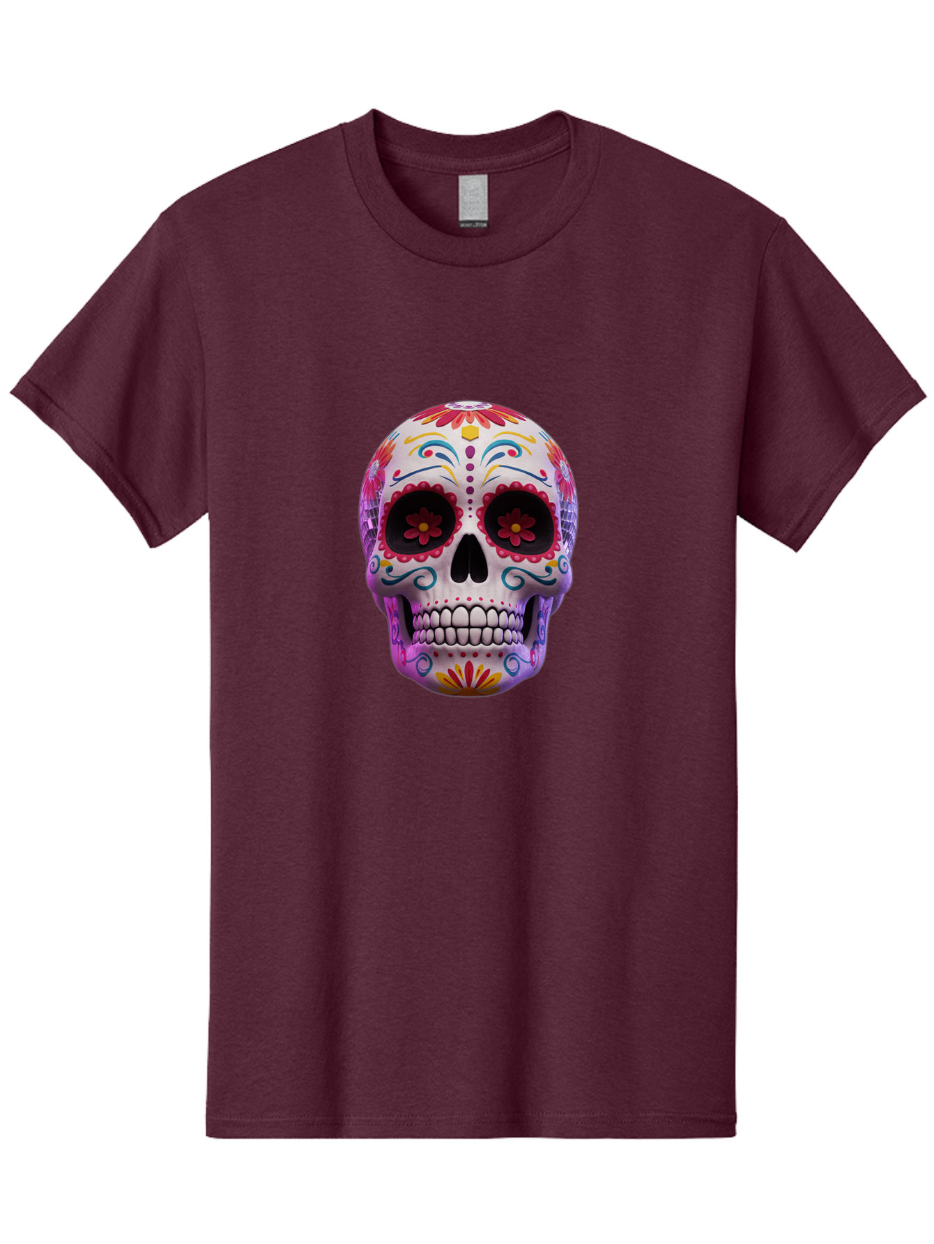 Sugar-Skull-1 Men'S Graphic Tee, 100% Cotton, Comfortable Casual Summer Wear, Machine Washable, Vintage Camera, Old Camera, Antique Camera, Black Camera, Classic Photography, Photography Equipment, Nostalgic Device, Film Camera, Camera Art Bal435 4