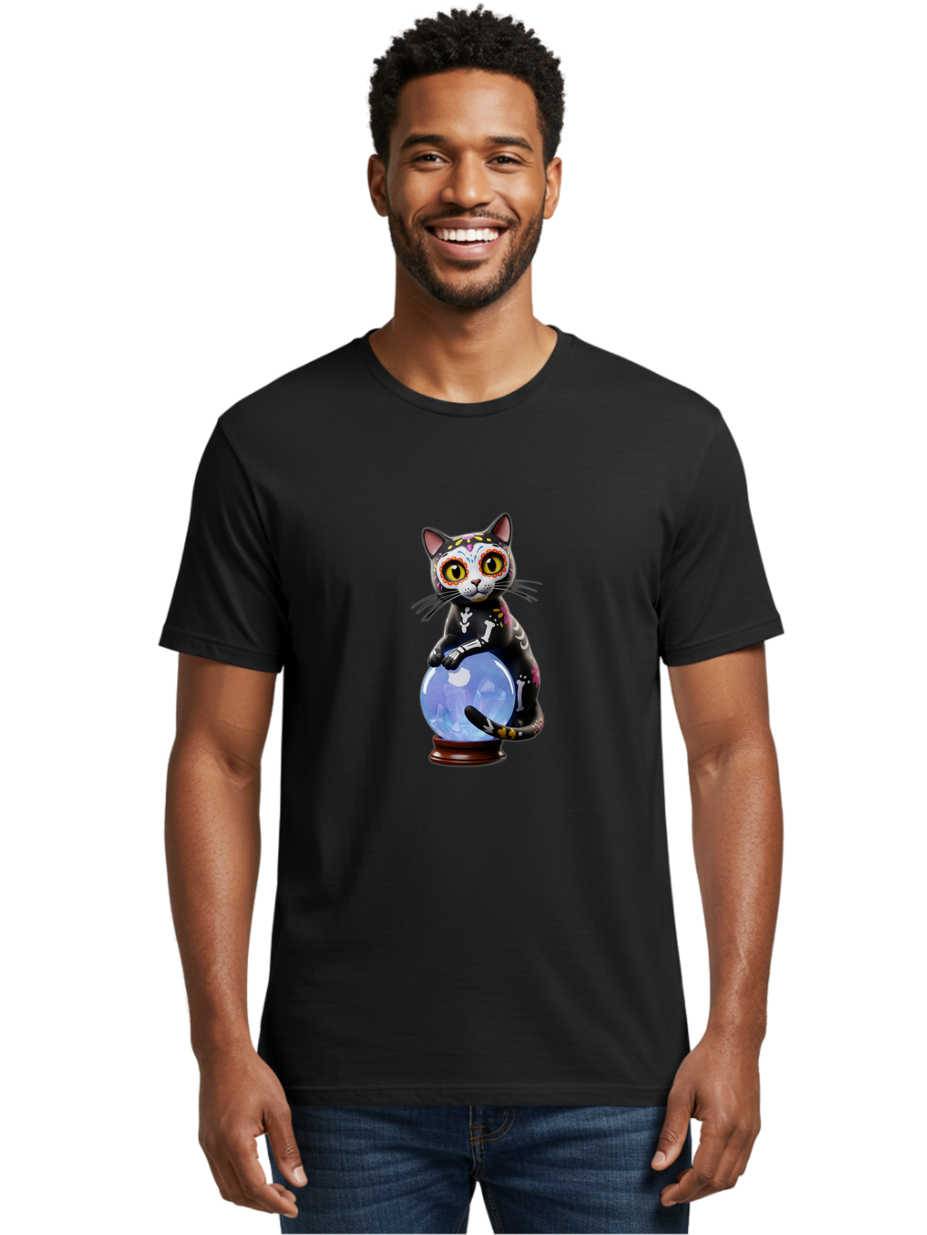 Sugar-Skull-Cat Men'S Graphic Tee, 100% Cotton, Comfortable Casual Summer Wear, Machine Washable, Vintage Camera, Old Camera, Antique Camera, Black Camera, Classic Photography, Photography Equipment, Nostalgic Device, Film Camera, Camera Art Bal436 28