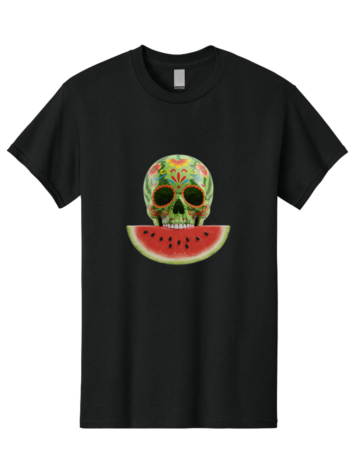 Sugar-Skull-Watermelon Men'S Graphic Tee, 100% Cotton, Comfortable Casual Summer Wear, Machine Washable, Vintage Camera, Old Camera, Antique Camera, Black Camera, Classic Photography, Photography Equipment, Nostalgic Device, Film Camera, Bal438 8