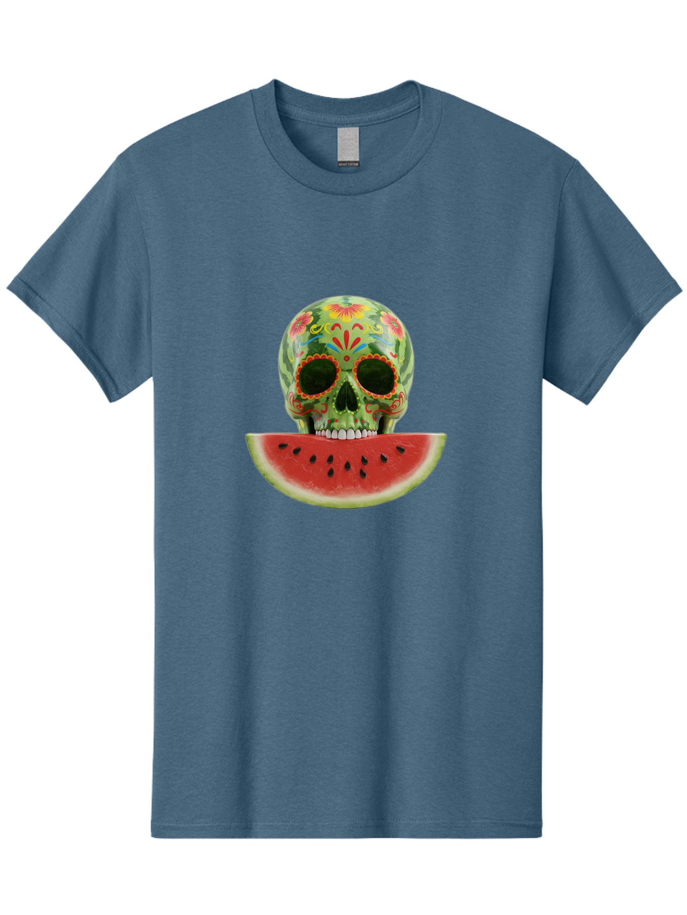 Sugar-Skull-Watermelon Men'S Graphic Tee, 100% Cotton, Comfortable Casual Summer Wear, Machine Washable, Vintage Camera, Old Camera, Antique Camera, Black Camera, Classic Photography, Photography Equipment, Nostalgic Device, Film Camera, Bal438 6