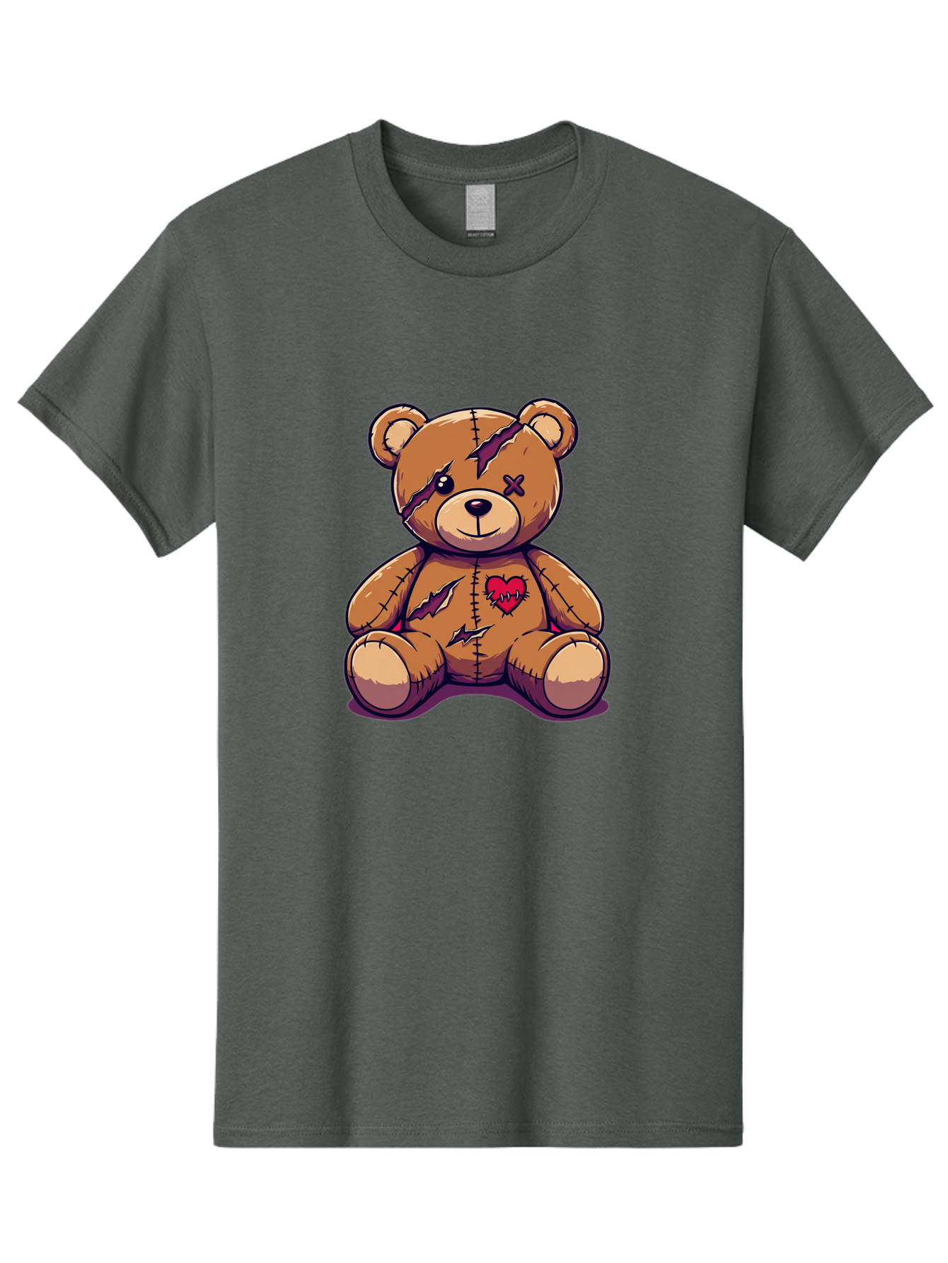 Torn-Teddy-Bear Men'S Graphic Tee, 100% Cotton, Comfortable Casual Summer Wear, Machine Washable, Vintage Camera, Old Camera, Antique Camera, Black Camera, Classic Photography, Photography Equipment, Nostalgic Device, Film Camera, Camera Art Bal497 3