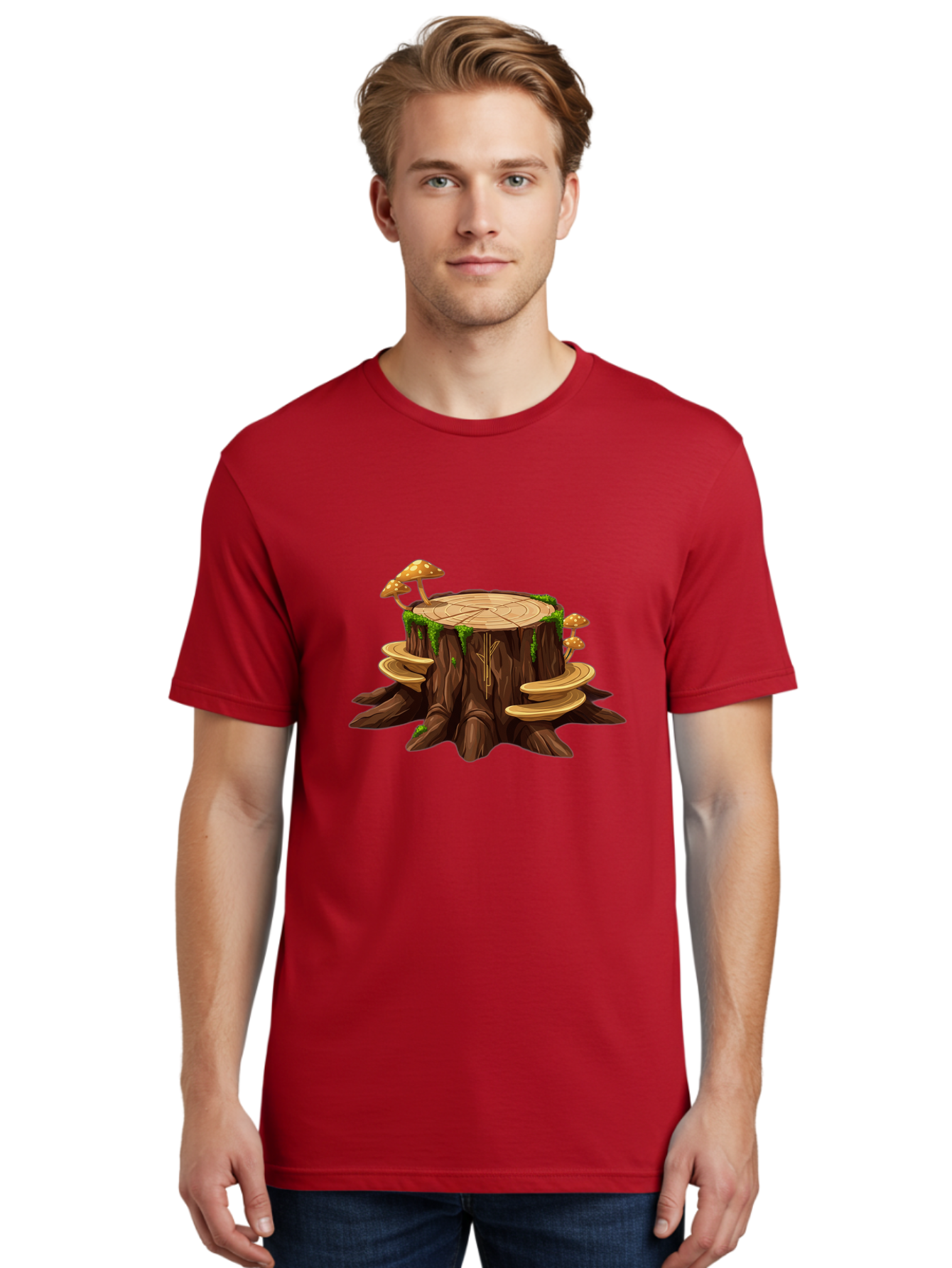 Tree-Stump-2 Men'S Graphic Tee, 100% Cotton, Comfortable Casual Summer Wear, Machine Washable, Vintage Camera, Old Camera, Antique Camera, Black Camera, Classic Photography, Photography Equipment, Nostalgic Device, Film Camera, Camera Art Bal501 30