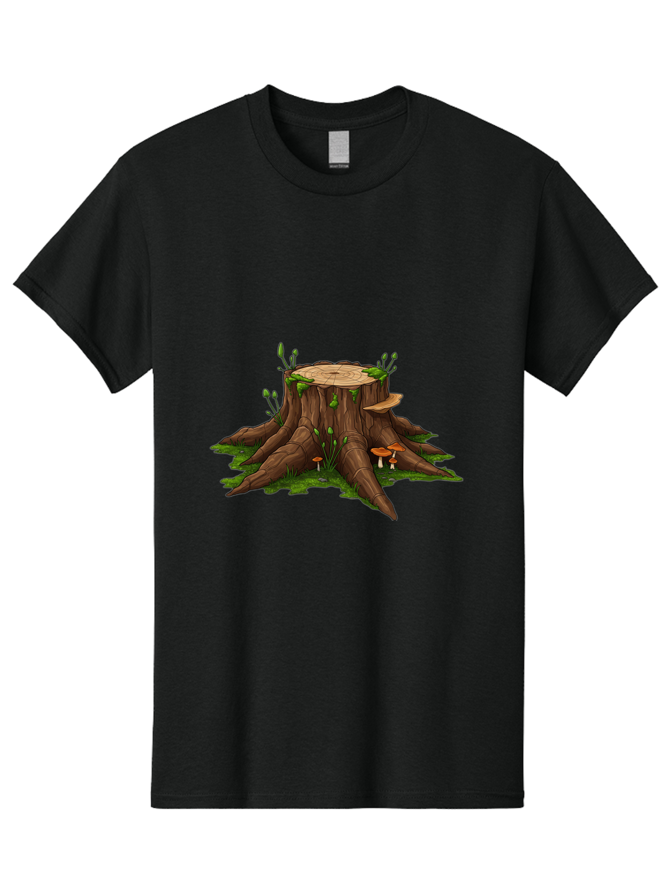 Tree-Stump-Mushrooms Men'S Graphic Tee, 100% Cotton, Comfortable Casual Summer Wear, Machine Washable, Vintage Camera, Old Camera, Antique Camera, Black Camera, Classic Photography, Photography Equipment, Nostalgic Device, Film Camera, Bal503 10