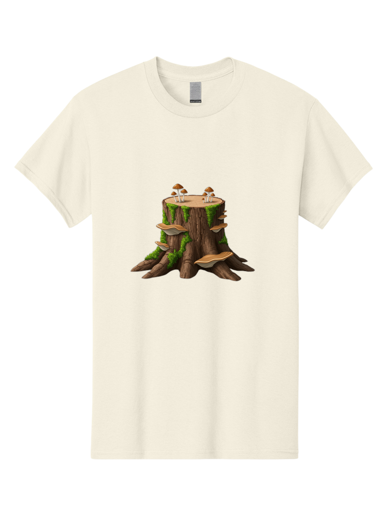 Tree-Stump-With-Mushrooms-3 Men'S Graphic Tee, 100% Cotton, Comfortable Casual Summer Wear, Machine Washable, Vintage Camera, Old Camera, Antique Camera, Black Camera, Classic Photography, Photography Equipment, Nostalgic Device, Film Camera, Bal506 8