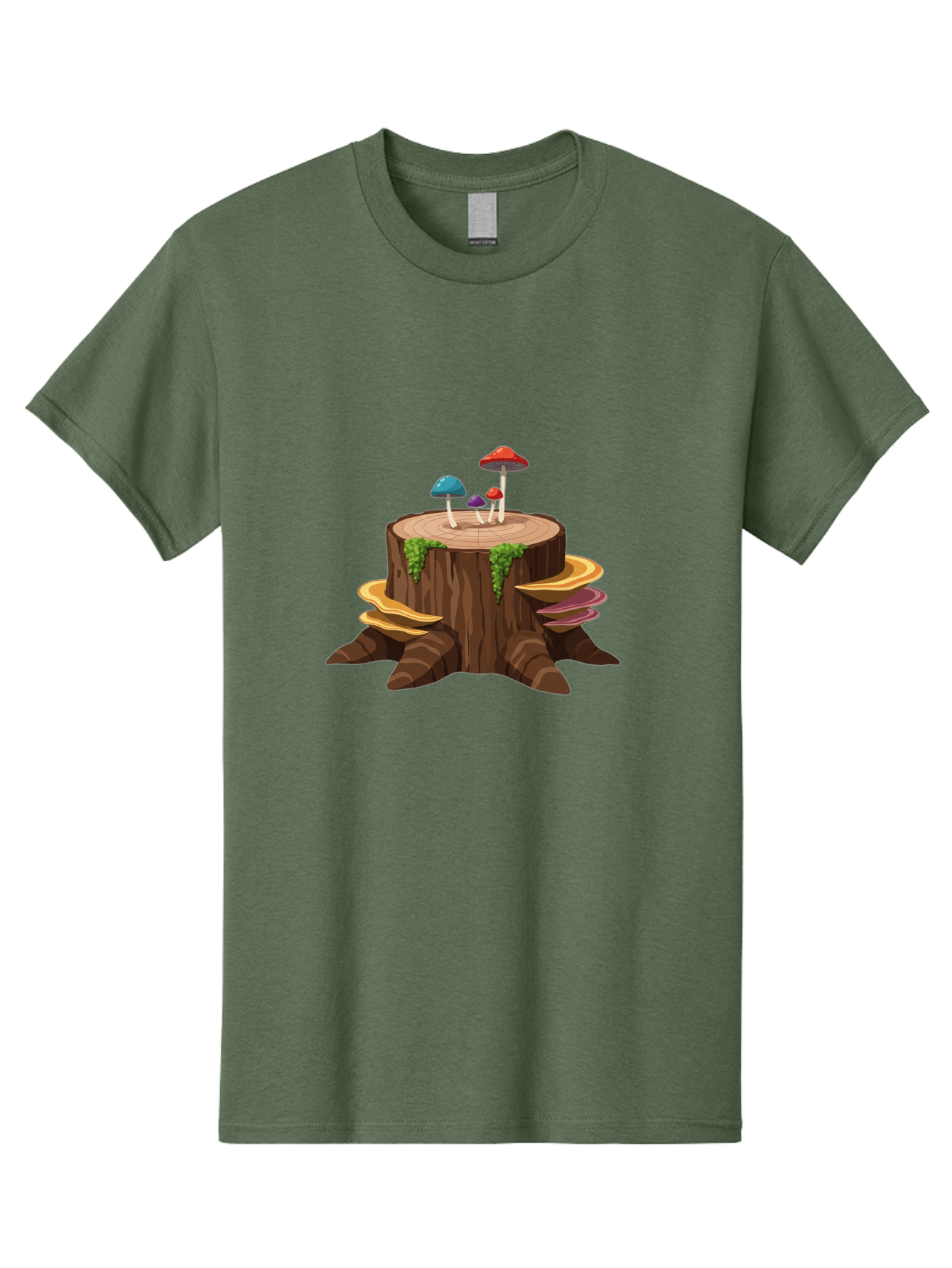Tree-Stump-With-Mushrooms Men'S Graphic Tee, 100% Cotton, Comfortable Casual Summer Wear, Machine Washable, Vintage Camera, Old Camera, Antique Camera, Black Camera, Classic Photography, Photography Equipment, Nostalgic Device, Film Camera, Bal509 10