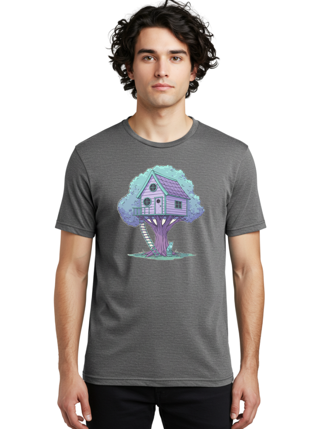 Treehouse-2 Men'S Graphic Tee, 100% Cotton, Comfortable Casual Summer Wear, Machine Washable, Vintage Camera, Old Camera, Antique Camera, Black Camera, Classic Photography, Photography Equipment, Nostalgic Device, Film Camera, Camera Art Bal512 22
