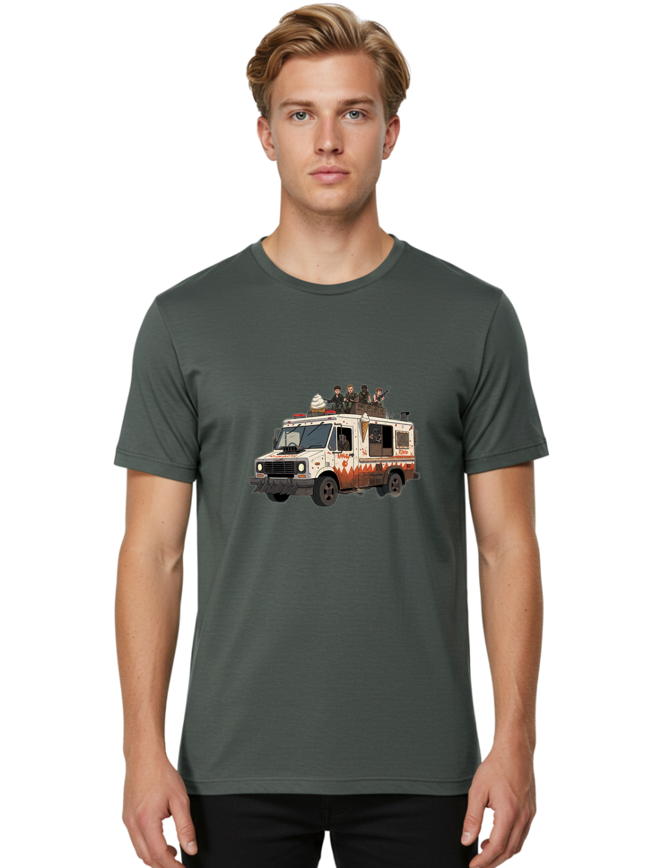 Truck Men'S Graphic Tee, 100% Cotton, Comfortable Casual Summer Wear, Machine Washable, Vintage Camera, Old Camera, Antique Camera, Black Camera, Classic Photography, Photography Equipment, Nostalgic Device, Film Camera, Camera Art Bal515 25
