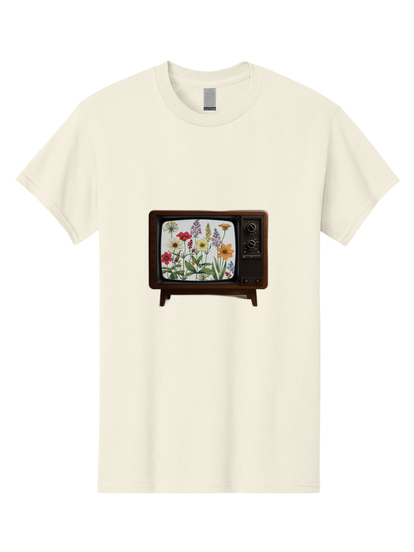 Tv-With-Flowers Men'S Graphic Tee, 100% Cotton, Comfortable Casual Summer Wear, Machine Washable, Vintage Camera, Old Camera, Antique Camera, Black Camera, Classic Photography, Photography Equipment, Nostalgic Device, Film Camera, Camera Art Bal516 4