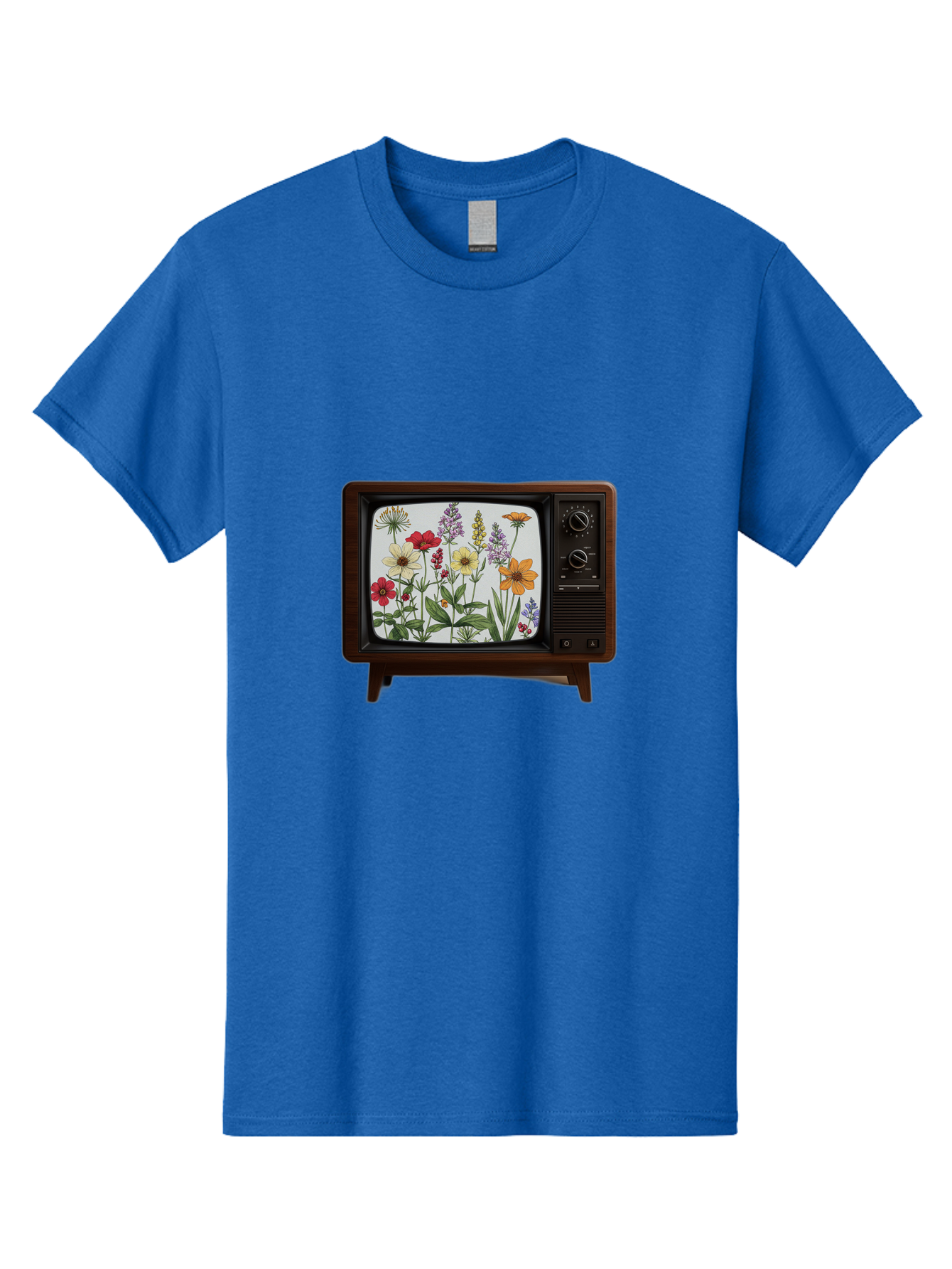 Tv-With-Flowers Men'S Graphic Tee, 100% Cotton, Comfortable Casual Summer Wear, Machine Washable, Vintage Camera, Old Camera, Antique Camera, Black Camera, Classic Photography, Photography Equipment, Nostalgic Device, Film Camera, Camera Art Bal516 3