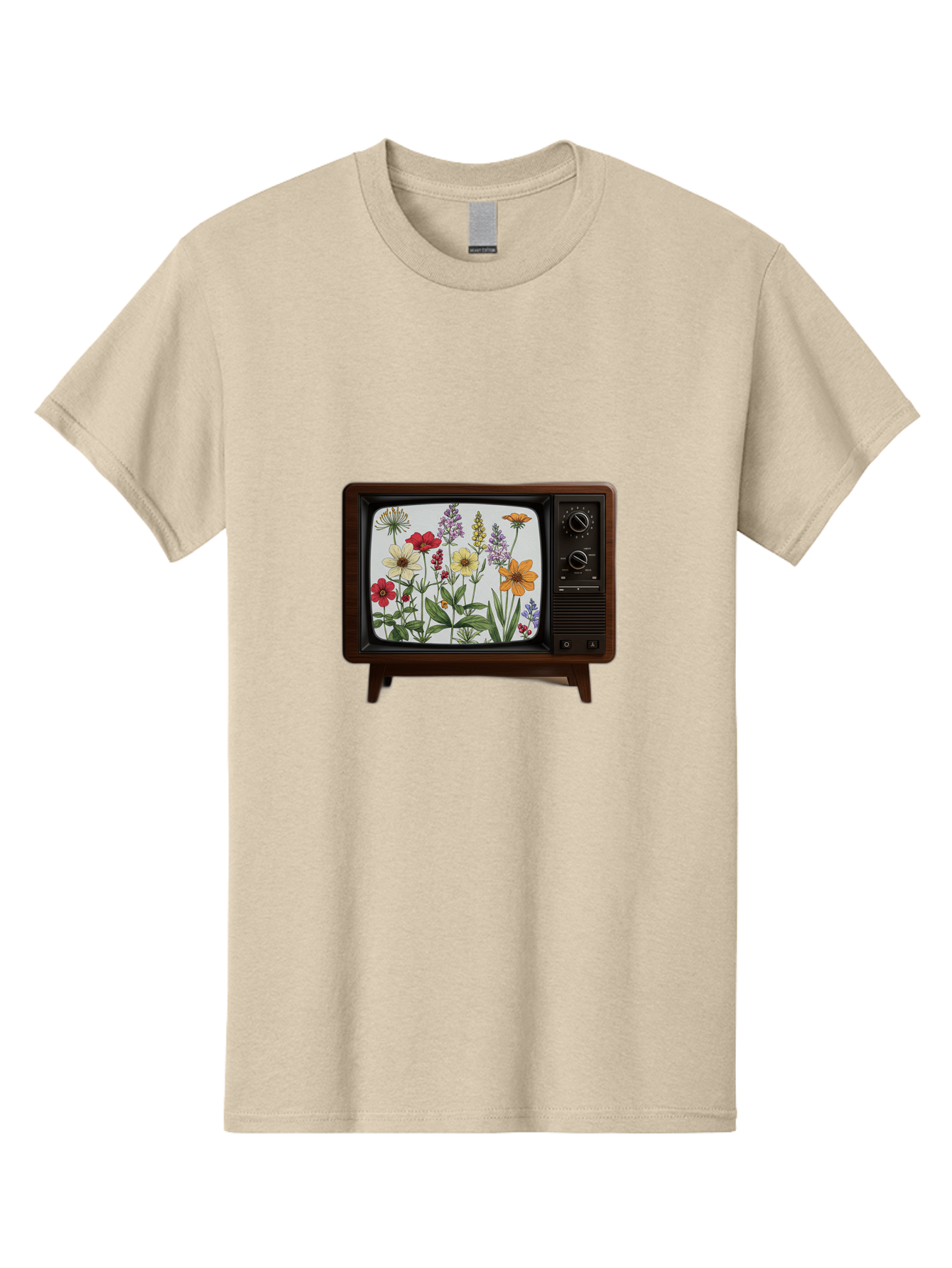 Tv-With-Flowers Men'S Graphic Tee, 100% Cotton, Comfortable Casual Summer Wear, Machine Washable, Vintage Camera, Old Camera, Antique Camera, Black Camera, Classic Photography, Photography Equipment, Nostalgic Device, Film Camera, Camera Art Bal516 10
