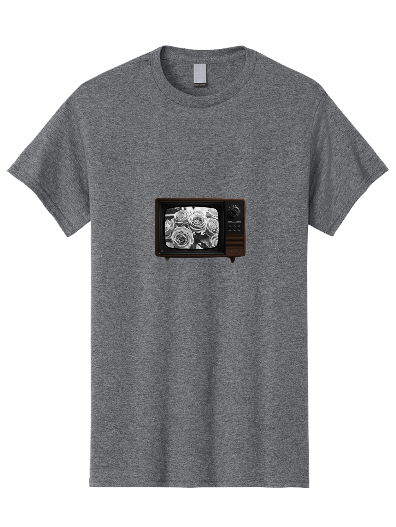Tv-With-Roses Men'S Graphic Tee, 100% Cotton, Comfortable Casual Summer Wear, Machine Washable, Vintage Camera, Old Camera, Antique Camera, Black Camera, Classic Photography, Photography Equipment, Nostalgic Device, Film Camera, Camera Art Bal517 14