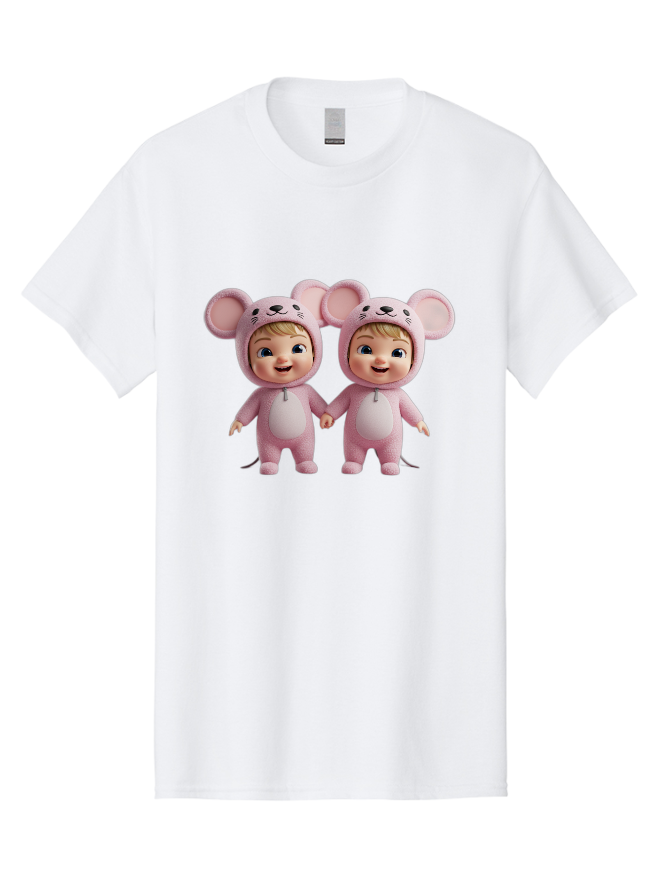 Twin-Babies-In-Pink-Mouse-Costumes Men'S Graphic Tee, 100% Cotton, Comfortable Casual Summer Wear, Machine Washable, Vintage Camera, Old Camera, Antique Camera, Black Camera, Classic Photography, Photography Equipment, Nostalgic Device, Bal521 8