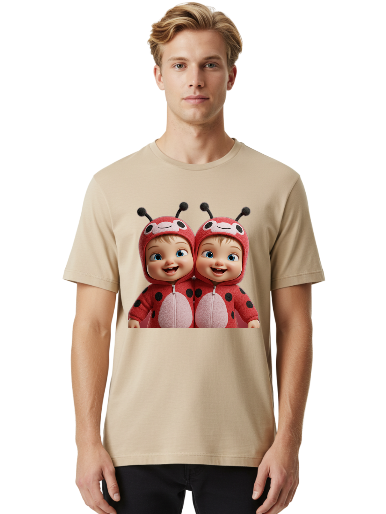 Twin-Ladybug-Babies Men'S Graphic Tee, 100% Cotton, Comfortable Casual Summer Wear, Machine Washable, Vintage Camera, Old Camera, Antique Camera, Black Camera, Classic Photography, Photography Equipment, Nostalgic Device, Film Camera, Bal528 17