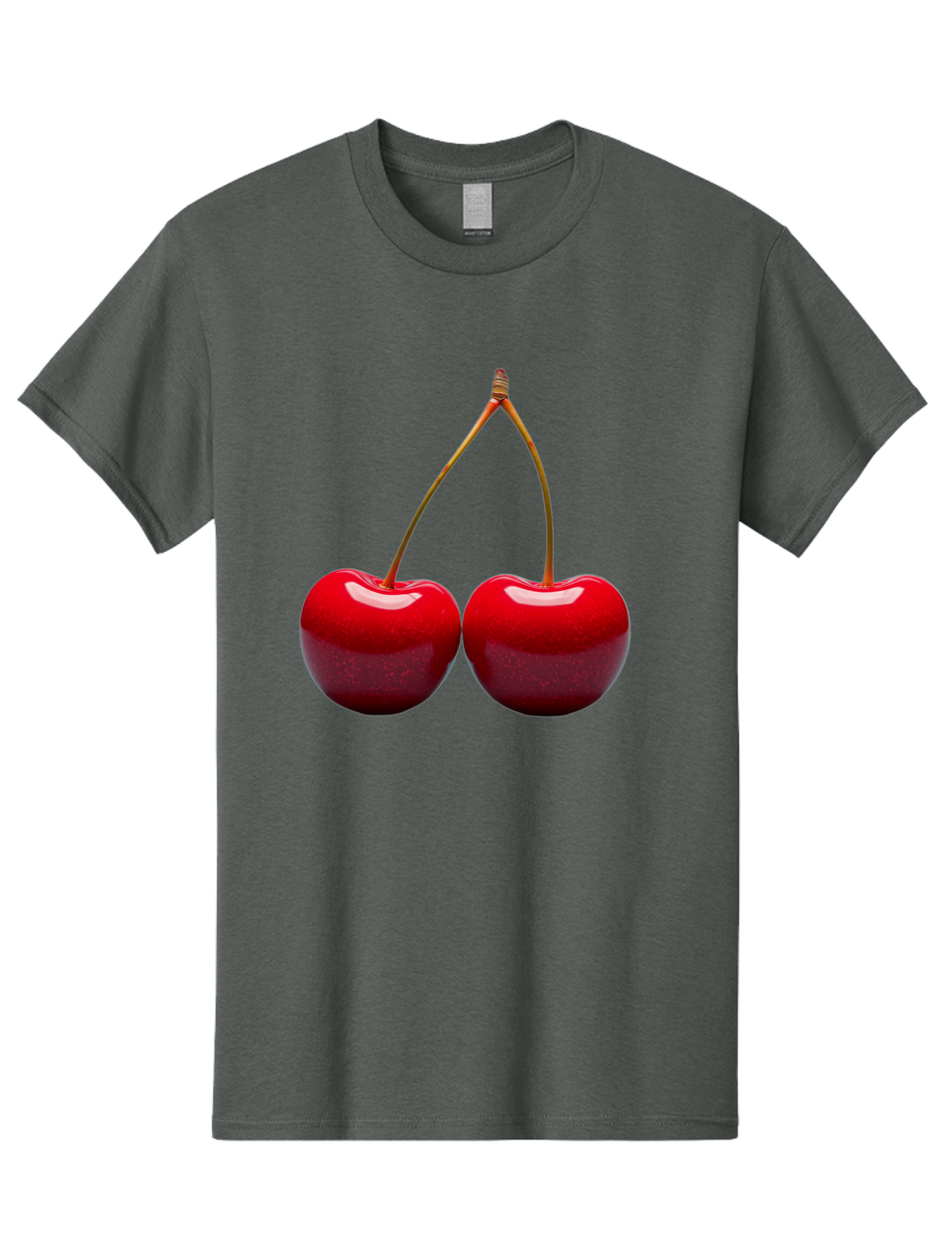 Two-Cherries-1 Men'S Graphic Tee, 100% Cotton, Comfortable Casual Summer Wear, Machine Washable, Vintage Camera, Old Camera, Antique Camera, Black Camera, Classic Photography, Photography Equipment, Nostalgic Device, Film Camera, Camera Art Bal532 14