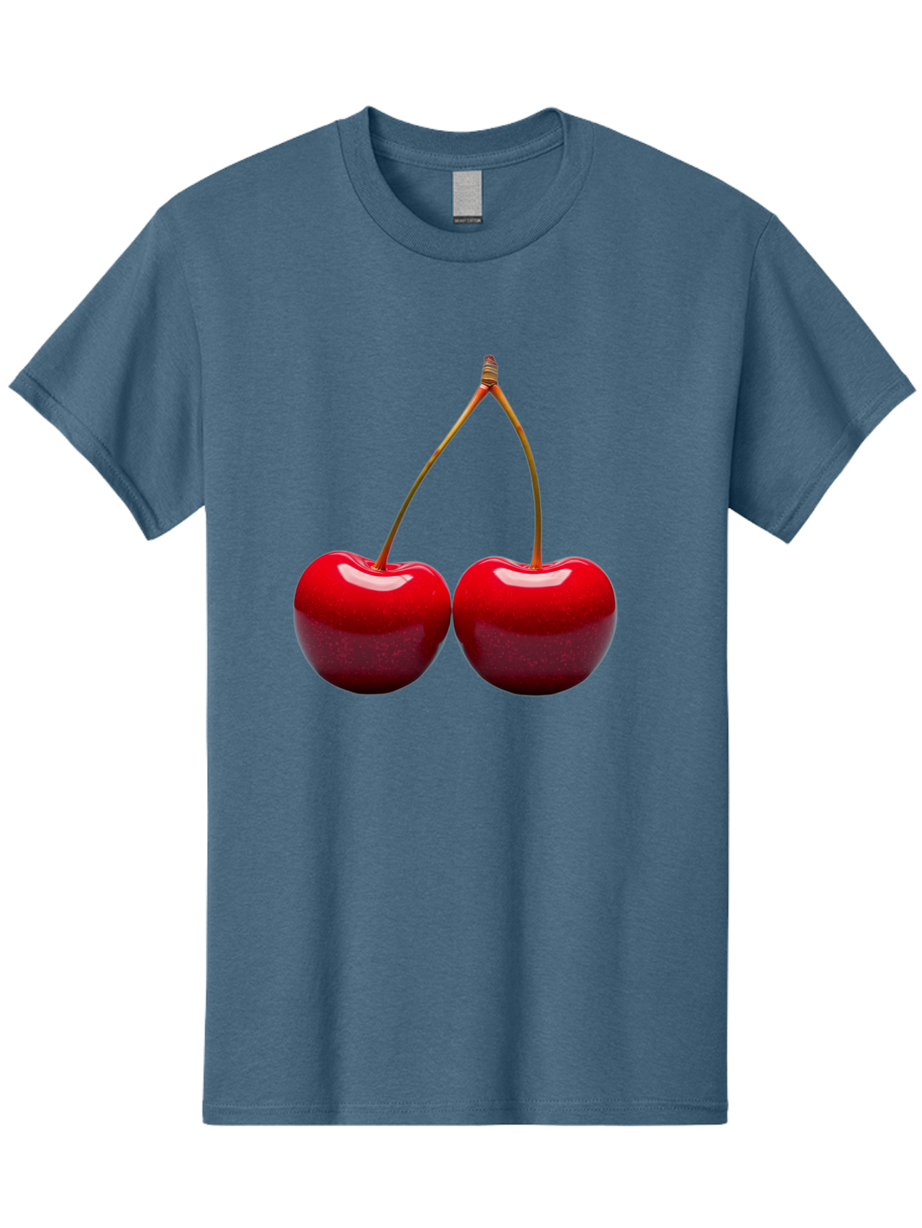Two-Cherries-1 Men'S Graphic Tee, 100% Cotton, Comfortable Casual Summer Wear, Machine Washable, Vintage Camera, Old Camera, Antique Camera, Black Camera, Classic Photography, Photography Equipment, Nostalgic Device, Film Camera, Camera Art Bal532 7