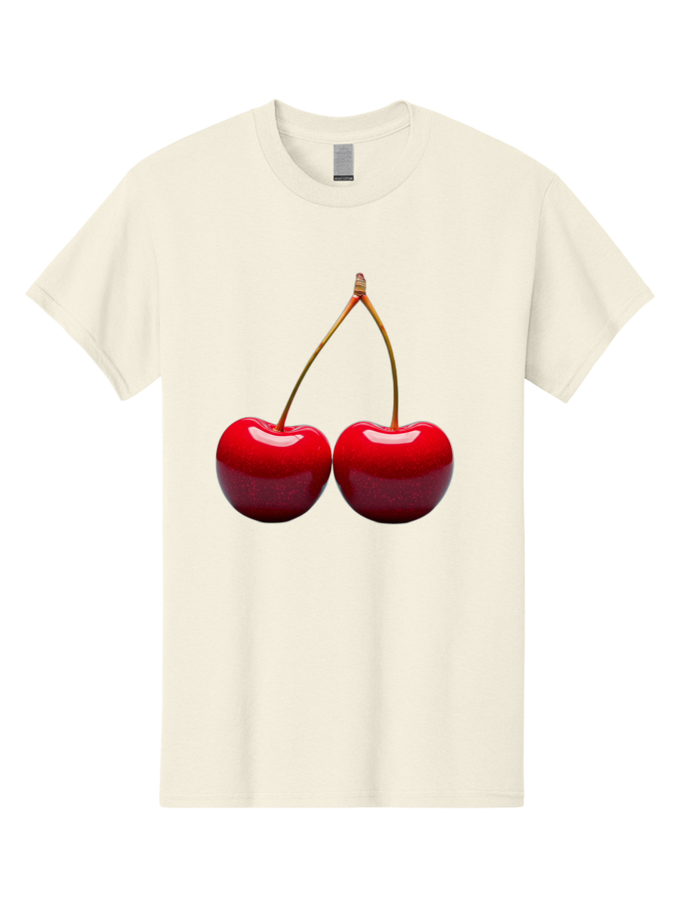 Two-Cherries-1 Men'S Graphic Tee, 100% Cotton, Comfortable Casual Summer Wear, Machine Washable, Vintage Camera, Old Camera, Antique Camera, Black Camera, Classic Photography, Photography Equipment, Nostalgic Device, Film Camera, Camera Art Bal532 6