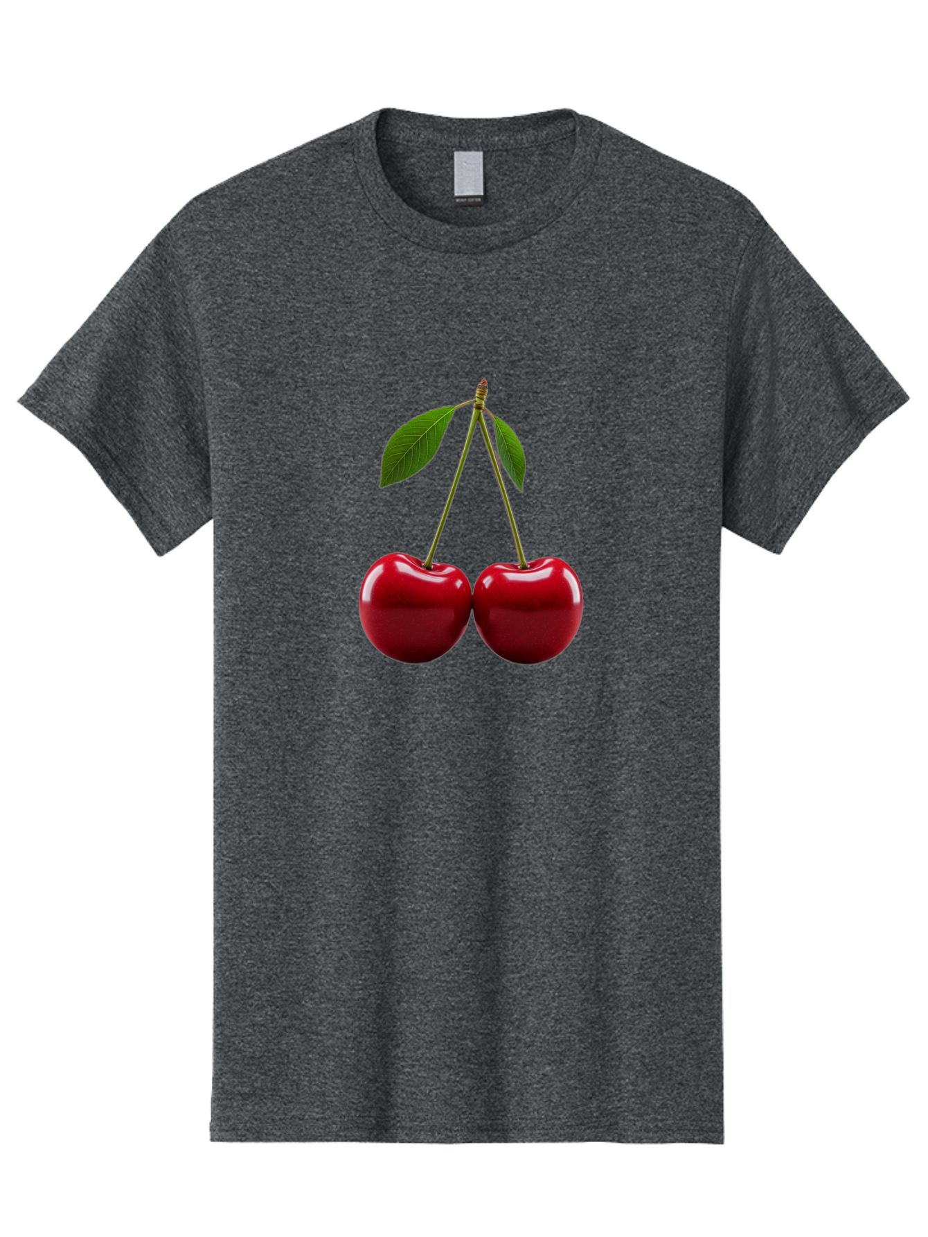 Two-Cherries-2 Men'S Graphic Tee, 100% Cotton, Comfortable Casual Summer Wear, Machine Washable, Vintage Camera, Old Camera, Antique Camera, Black Camera, Classic Photography, Photography Equipment, Nostalgic Device, Film Camera, Camera Art Bal533 2