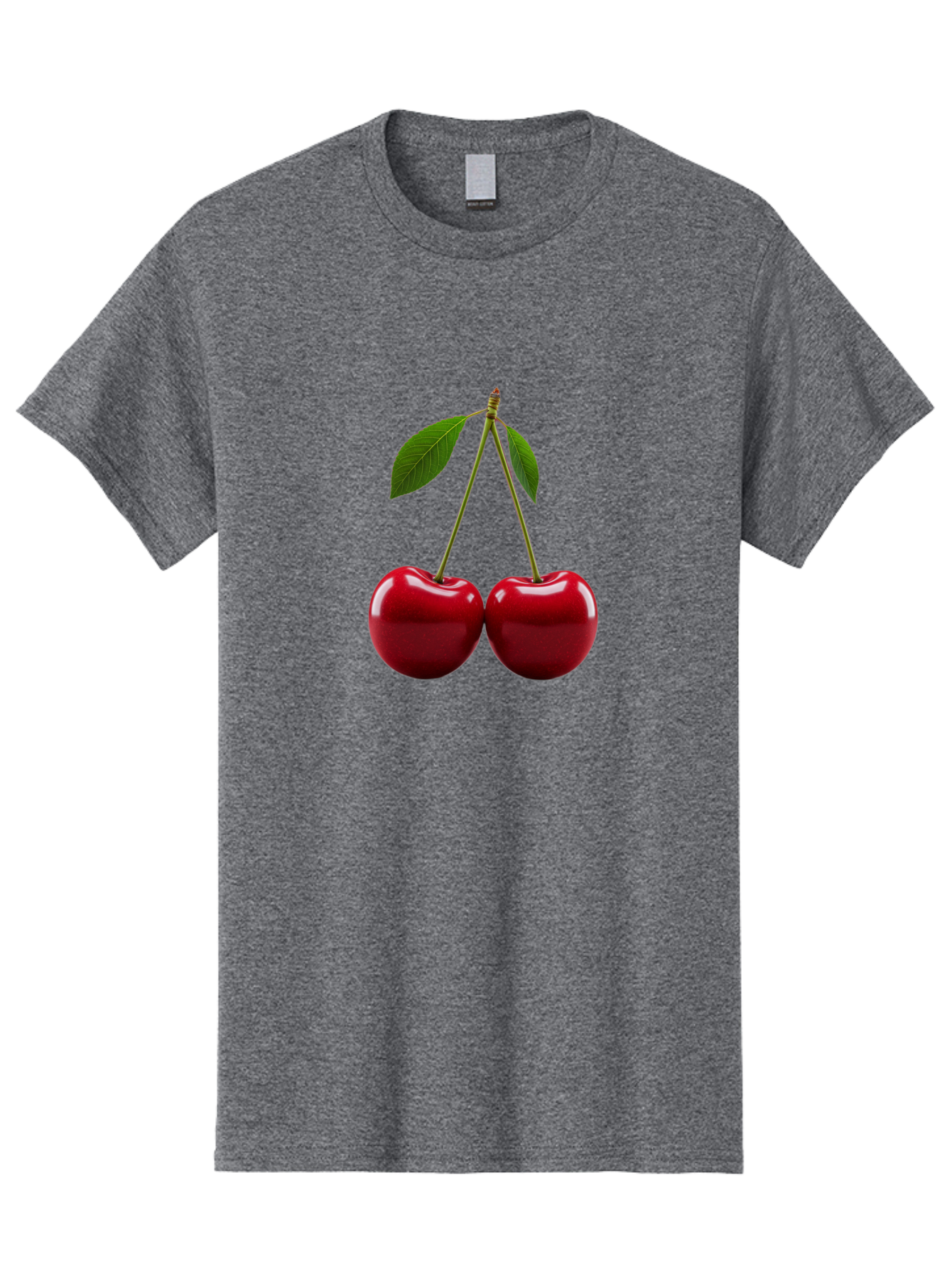 Two-Cherries-2 Men'S Graphic Tee, 100% Cotton, Comfortable Casual Summer Wear, Machine Washable, Vintage Camera, Old Camera, Antique Camera, Black Camera, Classic Photography, Photography Equipment, Nostalgic Device, Film Camera, Camera Art Bal533 7