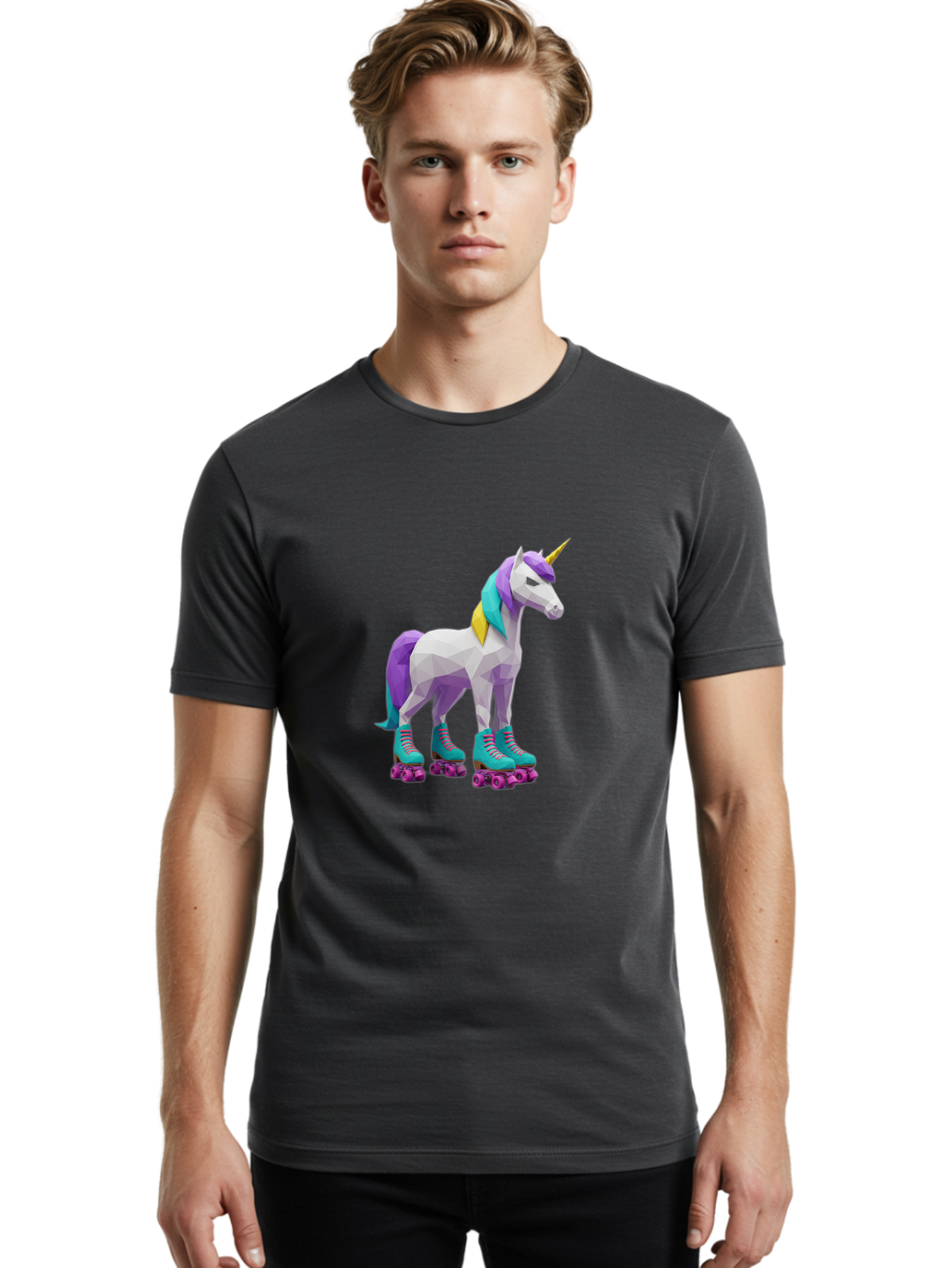 Unicorn-On-Rollerskates-2 Men'S Graphic Tee, 100% Cotton, Comfortable Casual Summer Wear, Machine Washable, Vintage Camera, Old Camera, Antique Camera, Black Camera, Classic Photography, Photography Equipment, Nostalgic Device, Film Camera, Bal547 27