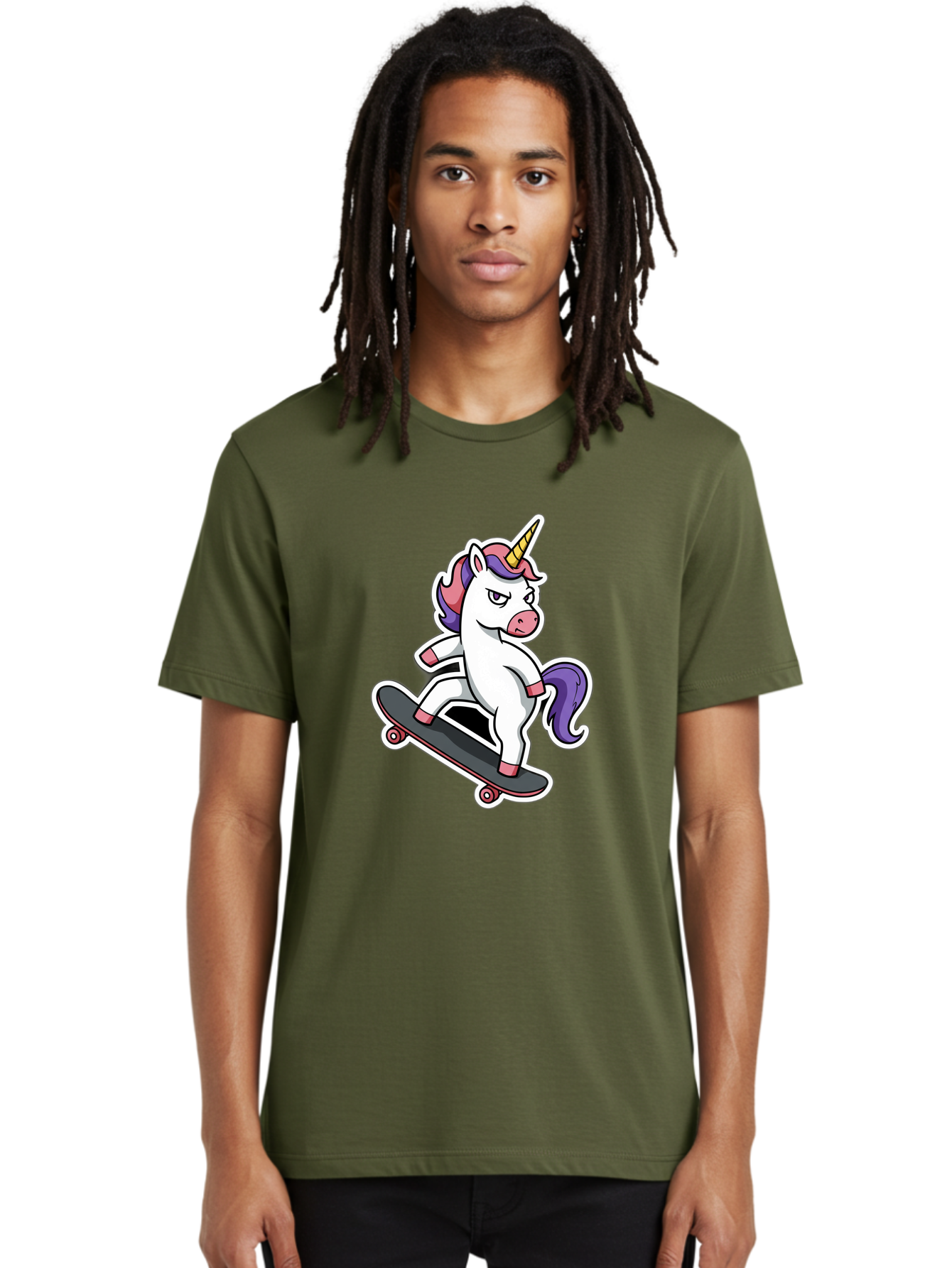 Unicorn-Skateboarder Men'S Graphic Tee, 100% Cotton, Comfortable Casual Summer Wear, Machine Washable, Vintage Camera, Old Camera, Antique Camera, Black Camera, Classic Photography, Photography Equipment, Nostalgic Device, Film Camera, Bal550 25