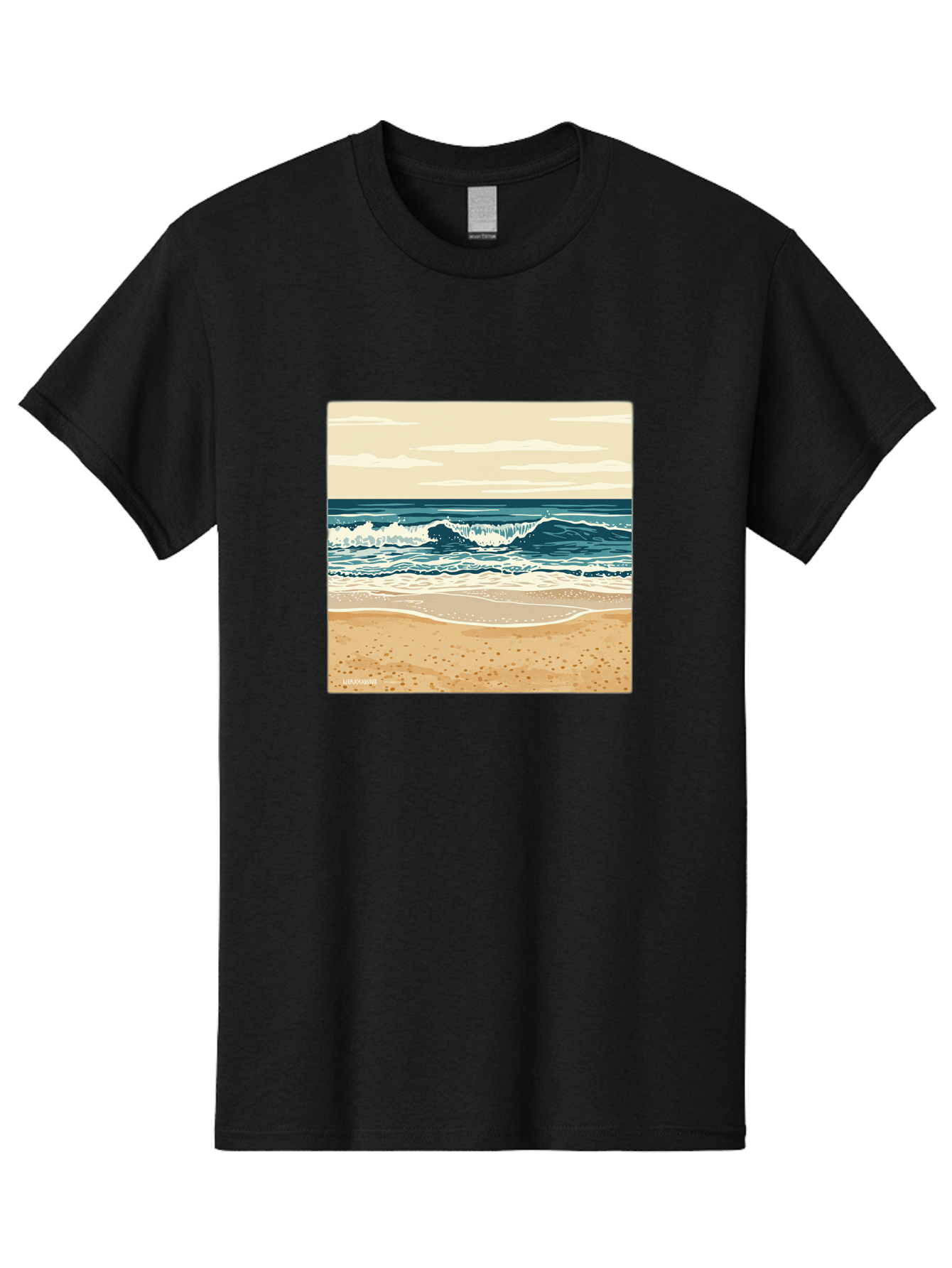 Unplugged-Beach-Scene Men'S Graphic Tee, 100% Cotton, Comfortable Casual Summer Wear, Machine Washable, Vintage Camera, Old Camera, Antique Camera, Black Camera, Classic Photography, Photography Equipment, Nostalgic Device, Film Camera, Bal551 15
