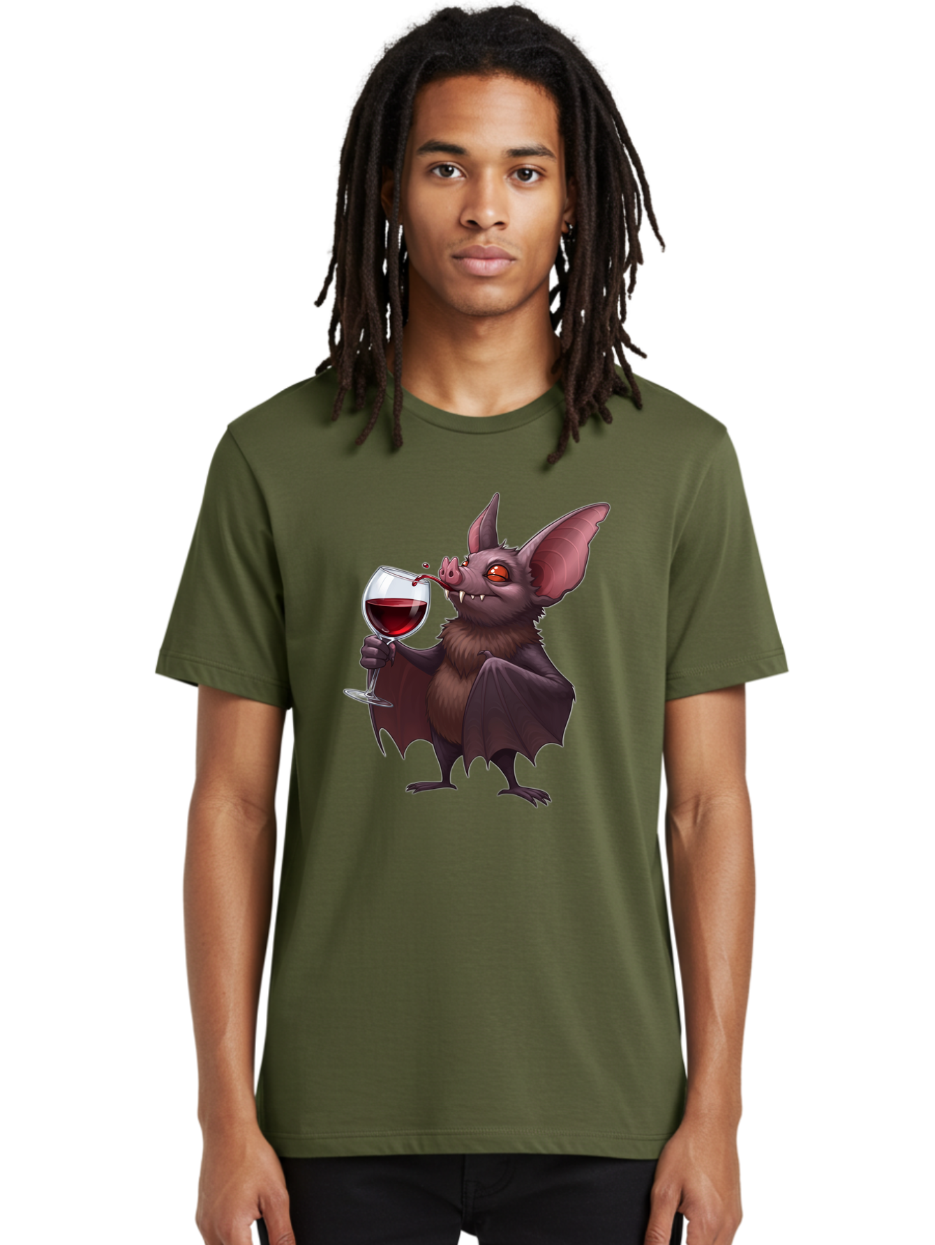Vampire-Bat-Drinking-Wine Men'S Graphic Tee, 100% Cotton, Comfortable Casual Summer Wear, Machine Washable, Vintage Camera, Old Camera, Antique Camera, Black Camera, Classic Photography, Photography Equipment, Nostalgic Device, Film Camera, Bal553 18