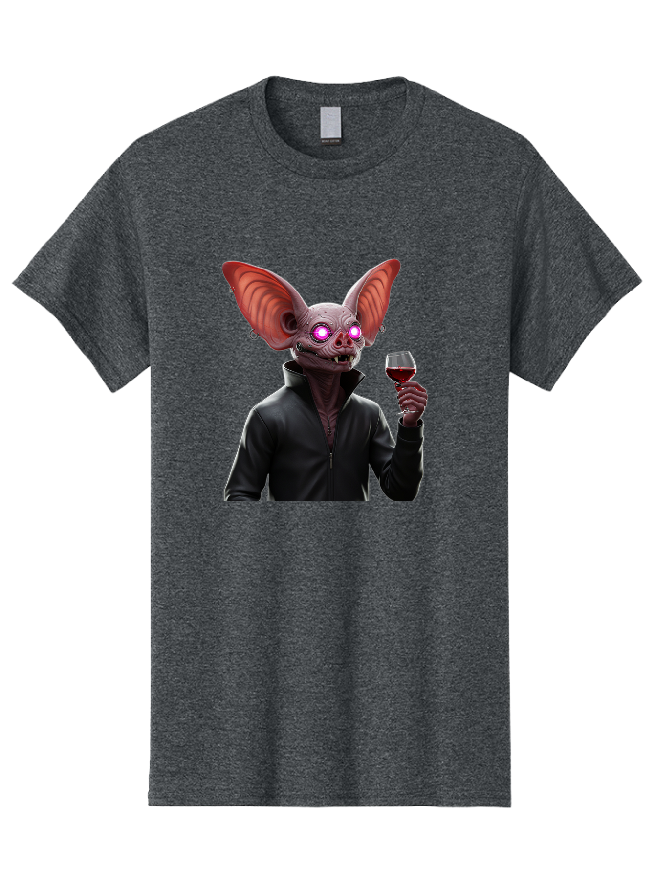 Vampire-Bat-With-Wine Men'S Graphic Tee, 100% Cotton, Comfortable Casual Summer Wear, Machine Washable, Vintage Camera, Old Camera, Antique Camera, Black Camera, Classic Photography, Photography Equipment, Nostalgic Device, Film Camera, Bal557 4