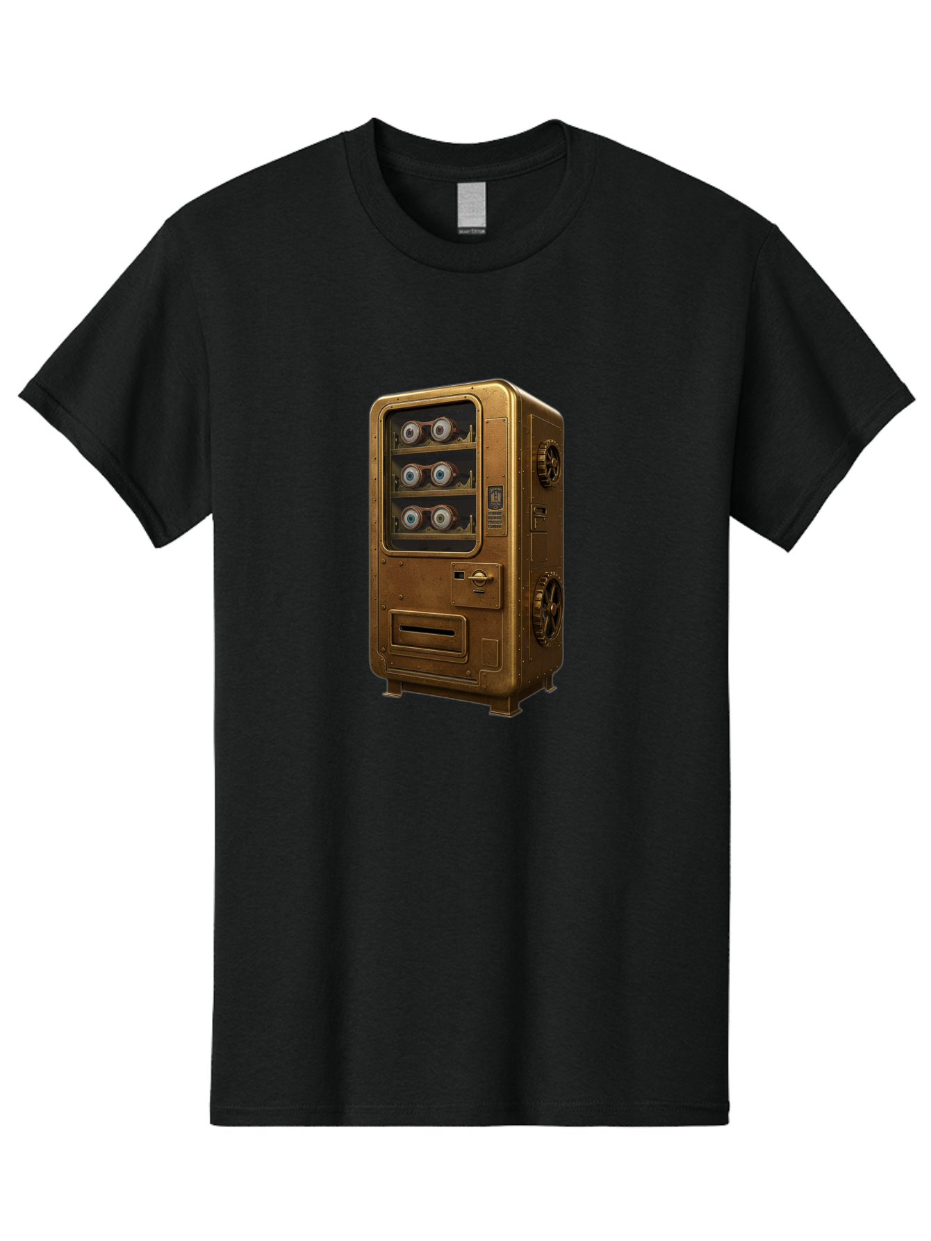 Vending-Machine-3 Men'S Graphic Tee, 100% Cotton, Comfortable Casual Summer Wear, Machine Washable, Vintage Camera, Old Camera, Antique Camera, Black Camera, Classic Photography, Photography Equipment, Nostalgic Device, Film Camera, Camera Art Bal561 8