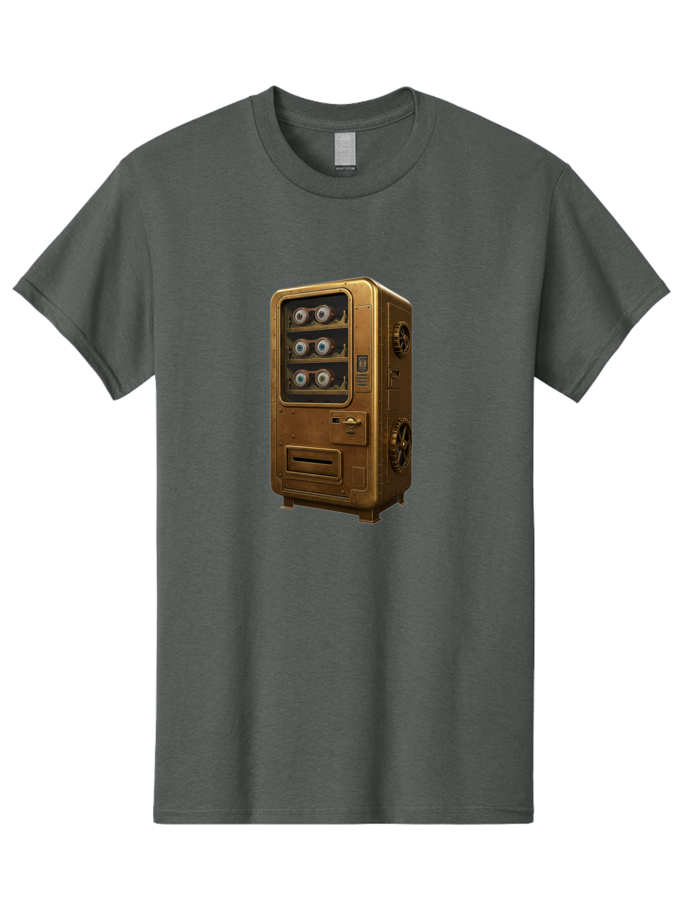 Vending-Machine-3 Men'S Graphic Tee, 100% Cotton, Comfortable Casual Summer Wear, Machine Washable, Vintage Camera, Old Camera, Antique Camera, Black Camera, Classic Photography, Photography Equipment, Nostalgic Device, Film Camera, Camera Art Bal561 9