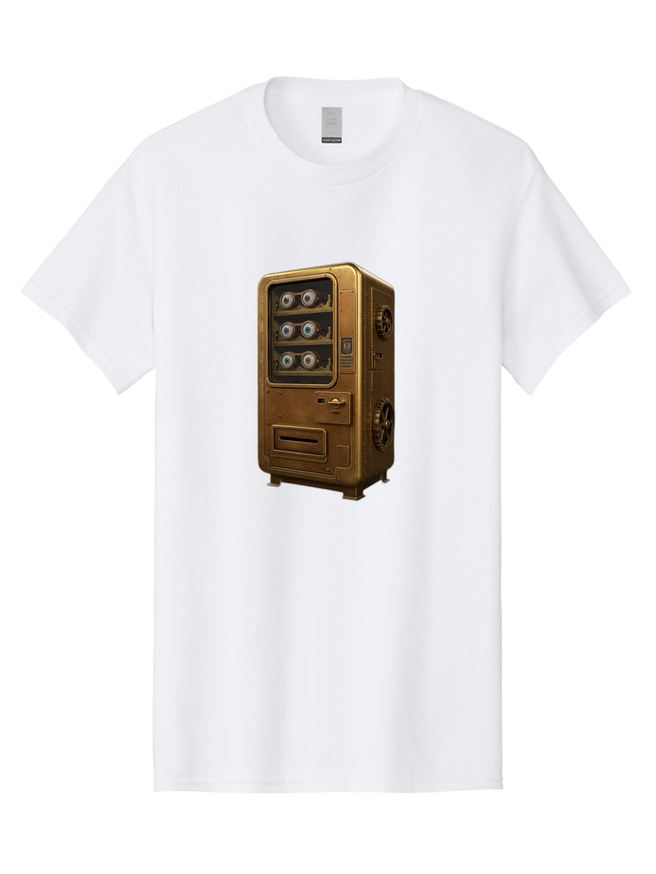 Vending-Machine-3 Men'S Graphic Tee, 100% Cotton, Comfortable Casual Summer Wear, Machine Washable, Vintage Camera, Old Camera, Antique Camera, Black Camera, Classic Photography, Photography Equipment, Nostalgic Device, Film Camera, Camera Art Bal561 3