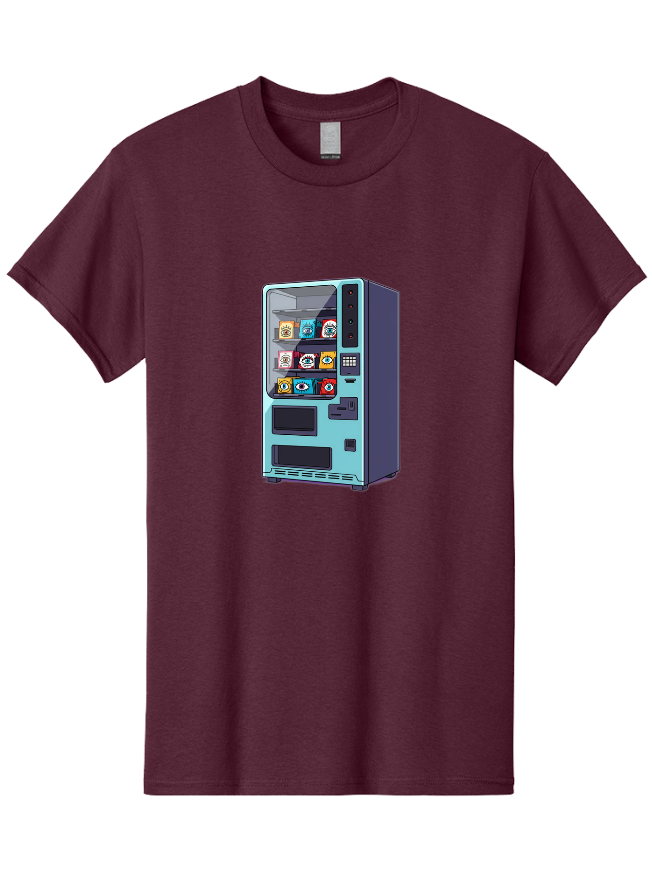 Vending-Machine-5 Men'S Graphic Tee, 100% Cotton, Comfortable Casual Summer Wear, Machine Washable, Vintage Camera, Old Camera, Antique Camera, Black Camera, Classic Photography, Photography Equipment, Nostalgic Device, Film Camera, Camera Art Bal563 13