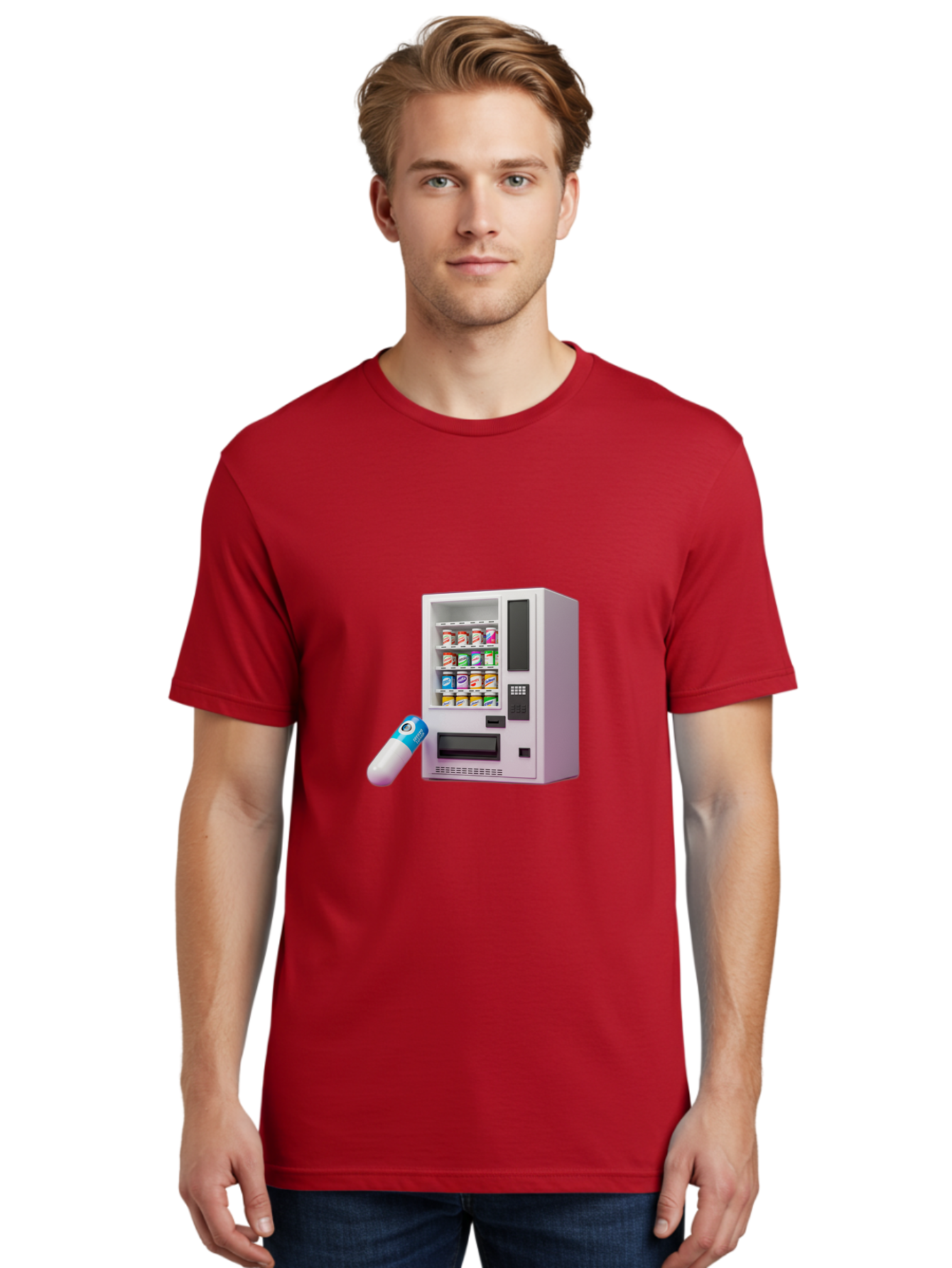 Vending-Machine-6 Men'S Graphic Tee, 100% Cotton, Comfortable Casual Summer Wear, Machine Washable, Vintage Camera, Old Camera, Antique Camera, Black Camera, Classic Photography, Photography Equipment, Nostalgic Device, Film Camera, Camera Art Bal564 24