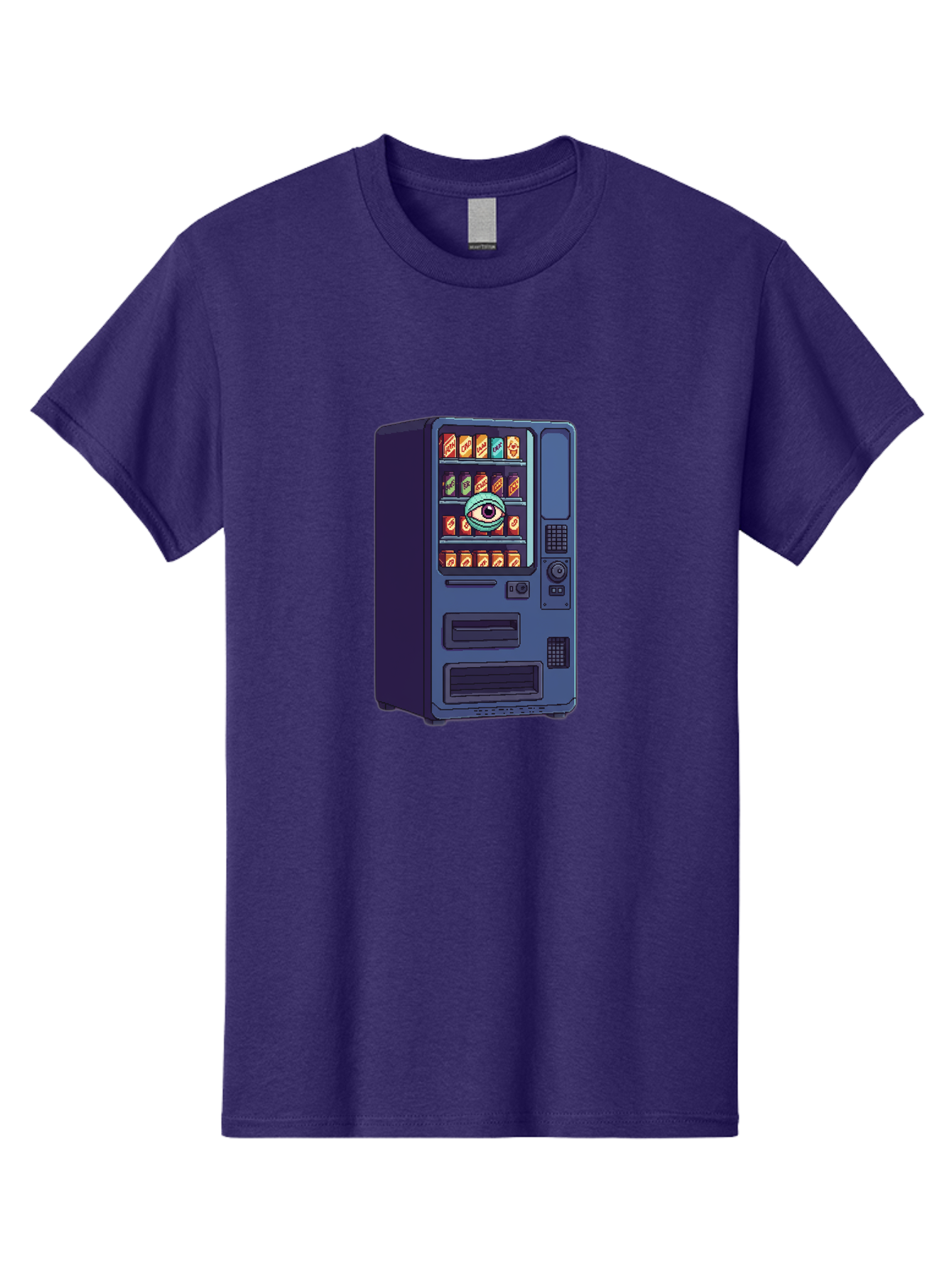 Vending-Machine-With-Eye Men'S Graphic Tee, 100% Cotton, Comfortable Casual Summer Wear, Machine Washable, Vintage Camera, Old Camera, Antique Camera, Black Camera, Classic Photography, Photography Equipment, Nostalgic Device, Film Camera, Bal565 14