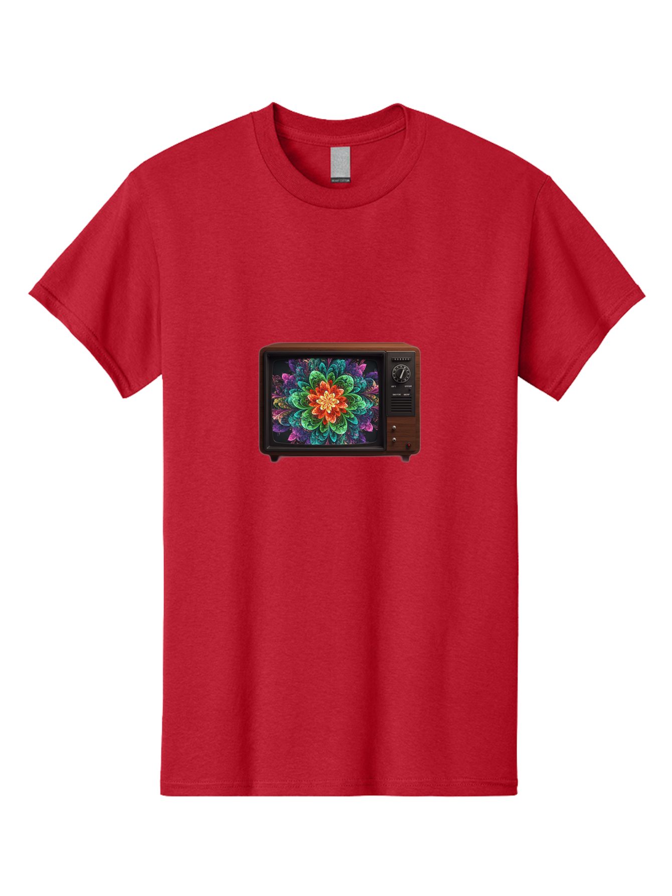 Vintage-Tv-With-Flower Men'S Graphic Tee, 100% Cotton, Comfortable Casual Summer Wear, Machine Washable, Vintage Camera, Old Camera, Antique Camera, Black Camera, Classic Photography, Photography Equipment, Nostalgic Device, Film Camera, Bal571 9