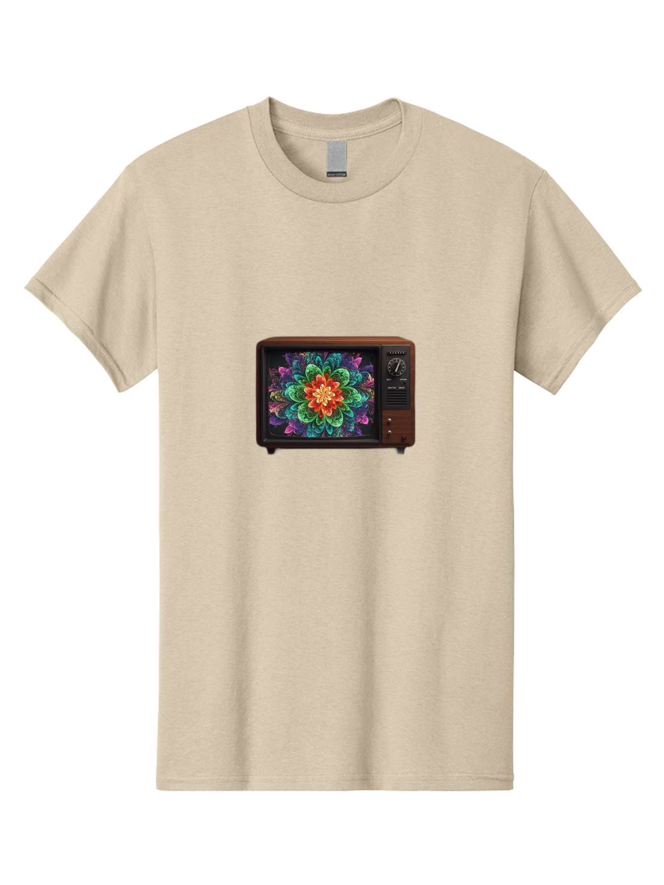 Vintage-Tv-With-Flower Men'S Graphic Tee, 100% Cotton, Comfortable Casual Summer Wear, Machine Washable, Vintage Camera, Old Camera, Antique Camera, Black Camera, Classic Photography, Photography Equipment, Nostalgic Device, Film Camera, Bal571 8