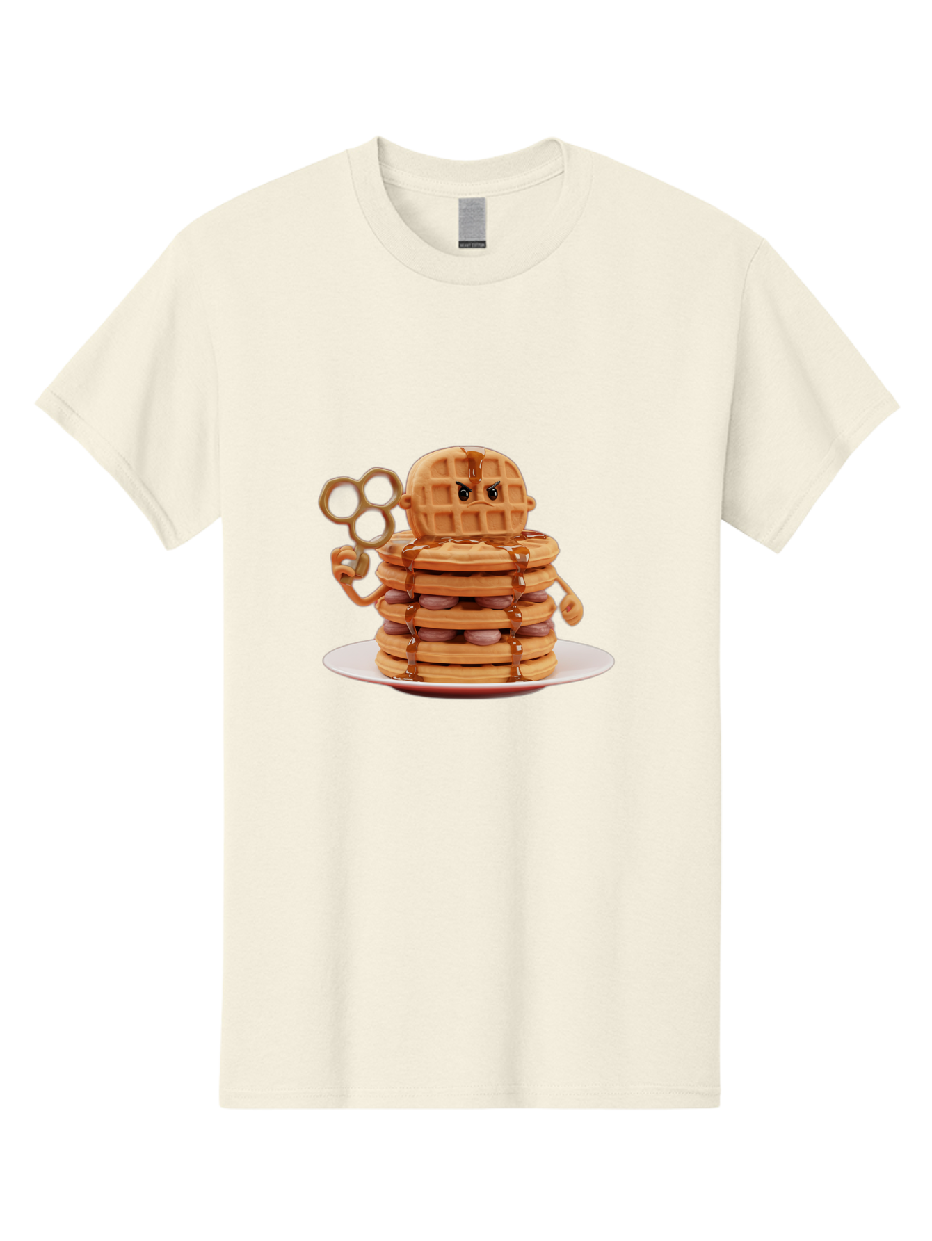 Waffle-Character Men'S Graphic Tee, 100% Cotton, Comfortable Casual Summer Wear, Machine Washable, Vintage Camera, Old Camera, Antique Camera, Black Camera, Classic Photography, Photography Equipment, Nostalgic Device, Film Camera, Camera Art Bal582 12