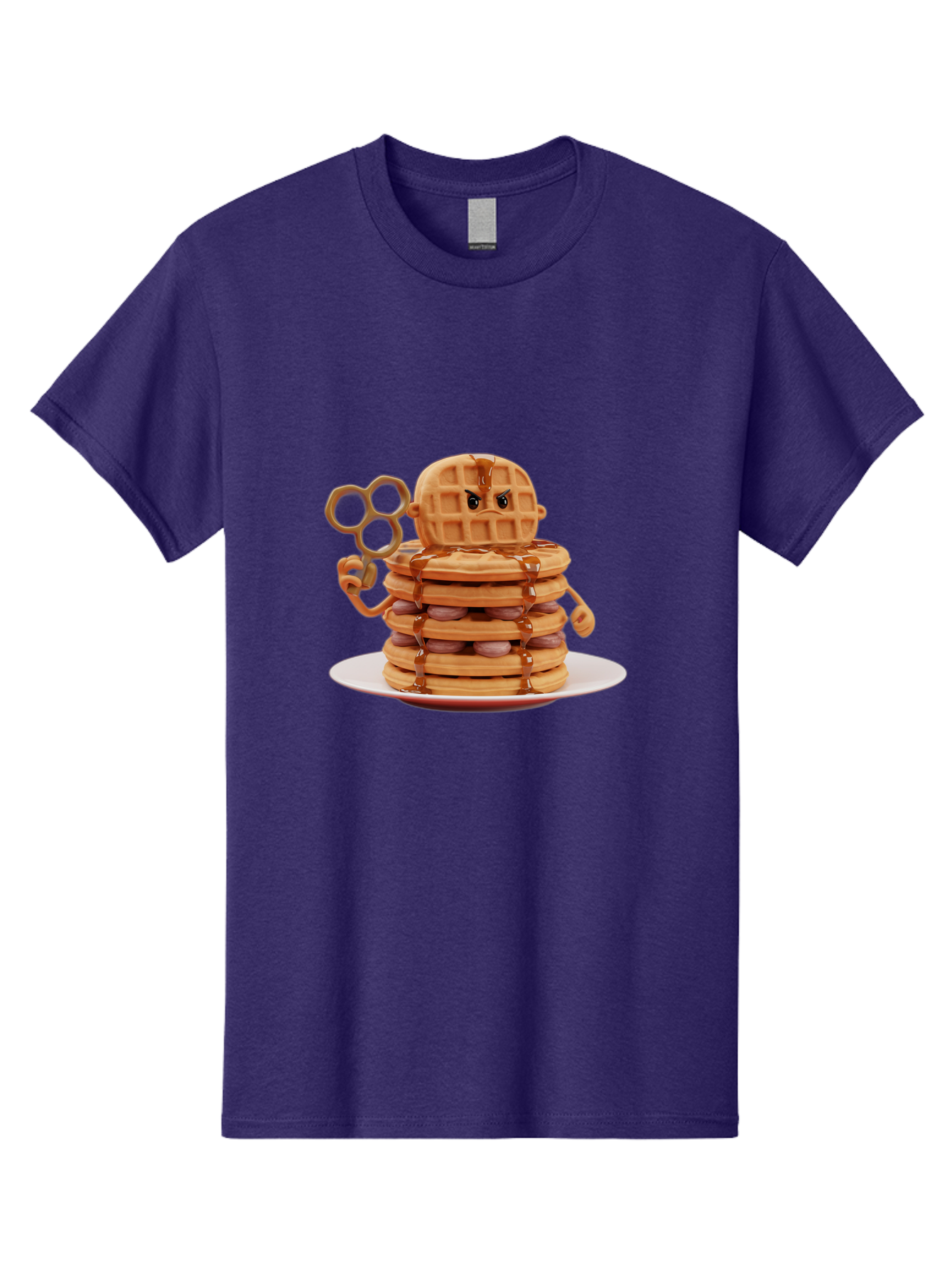 Waffle-Character Men'S Graphic Tee, 100% Cotton, Comfortable Casual Summer Wear, Machine Washable, Vintage Camera, Old Camera, Antique Camera, Black Camera, Classic Photography, Photography Equipment, Nostalgic Device, Film Camera, Camera Art Bal582 15