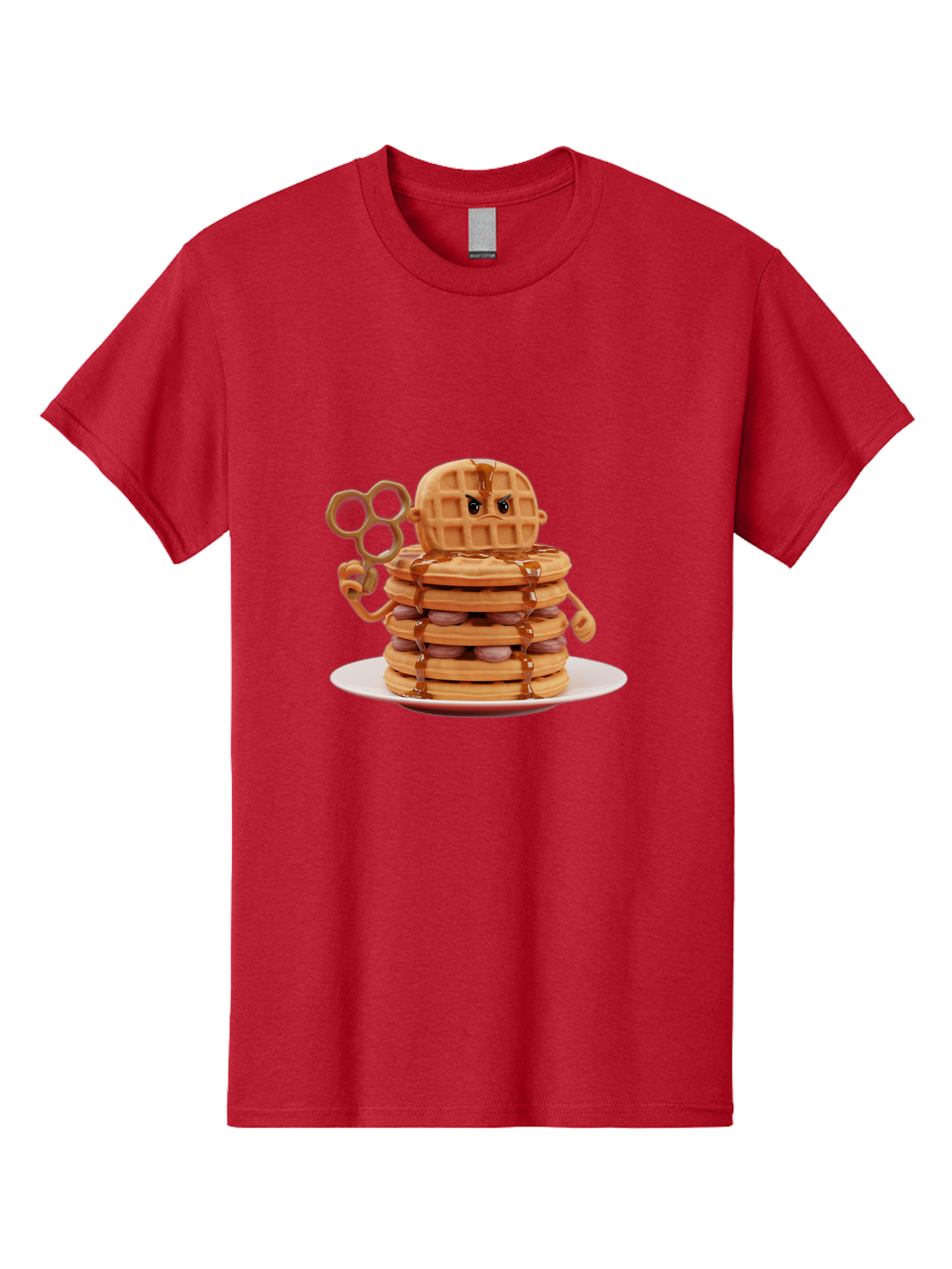 Waffle-Character Men'S Graphic Tee, 100% Cotton, Comfortable Casual Summer Wear, Machine Washable, Vintage Camera, Old Camera, Antique Camera, Black Camera, Classic Photography, Photography Equipment, Nostalgic Device, Film Camera, Camera Art Bal582 11