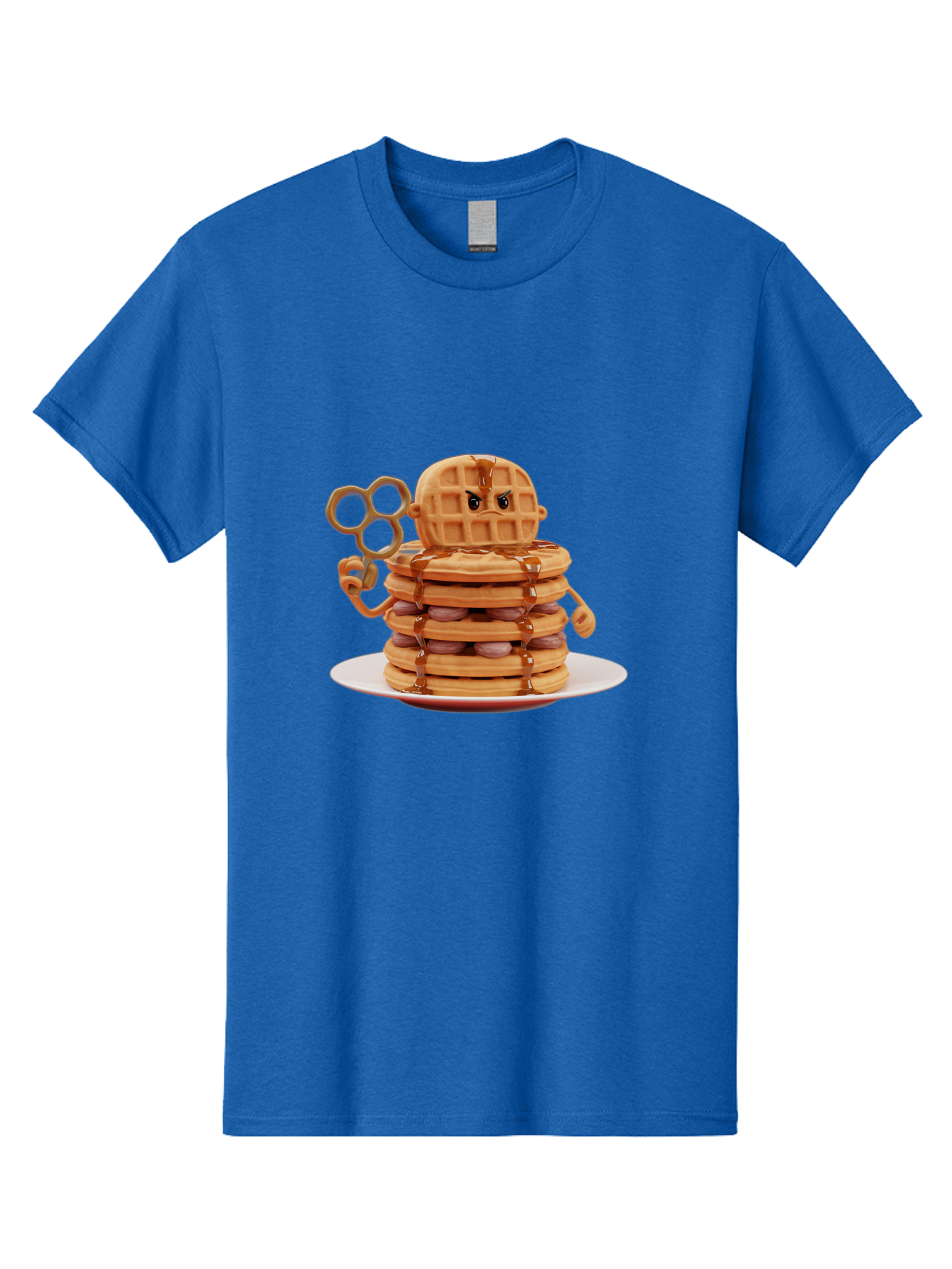 Waffle-Character Men'S Graphic Tee, 100% Cotton, Comfortable Casual Summer Wear, Machine Washable, Vintage Camera, Old Camera, Antique Camera, Black Camera, Classic Photography, Photography Equipment, Nostalgic Device, Film Camera, Camera Art Bal582 14