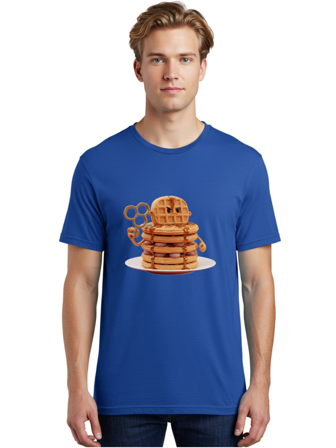 Waffle-Character Men'S Graphic Tee, 100% Cotton, Comfortable Casual Summer Wear, Machine Washable, Vintage Camera, Old Camera, Antique Camera, Black Camera, Classic Photography, Photography Equipment, Nostalgic Device, Film Camera, Camera Art Bal582 29