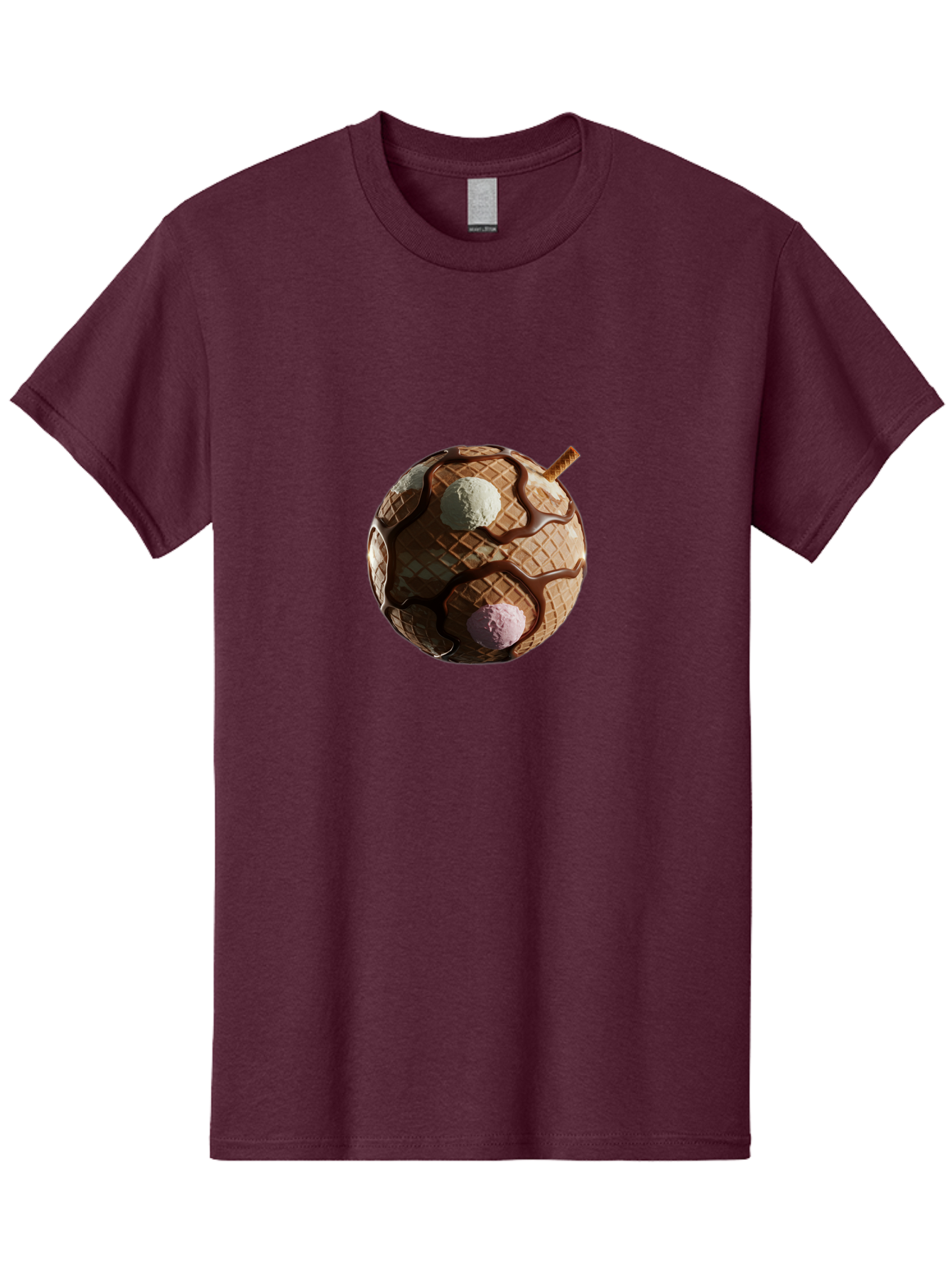 Waffle-Ice-Cream Men'S Graphic Tee, 100% Cotton, Comfortable Casual Summer Wear, Machine Washable, Vintage Camera, Old Camera, Antique Camera, Black Camera, Classic Photography, Photography Equipment, Nostalgic Device, Film Camera, Camera Art Bal583 7