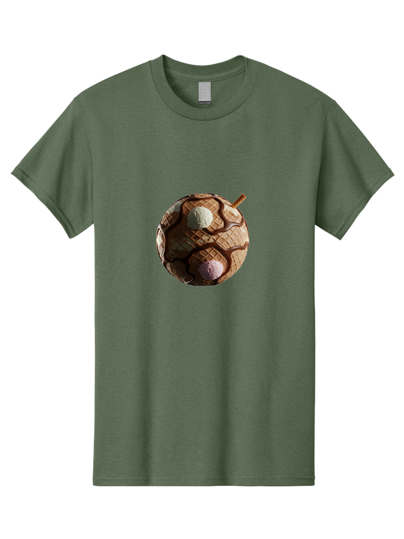 Waffle-Ice-Cream Men'S Graphic Tee, 100% Cotton, Comfortable Casual Summer Wear, Machine Washable, Vintage Camera, Old Camera, Antique Camera, Black Camera, Classic Photography, Photography Equipment, Nostalgic Device, Film Camera, Camera Art Bal583 10