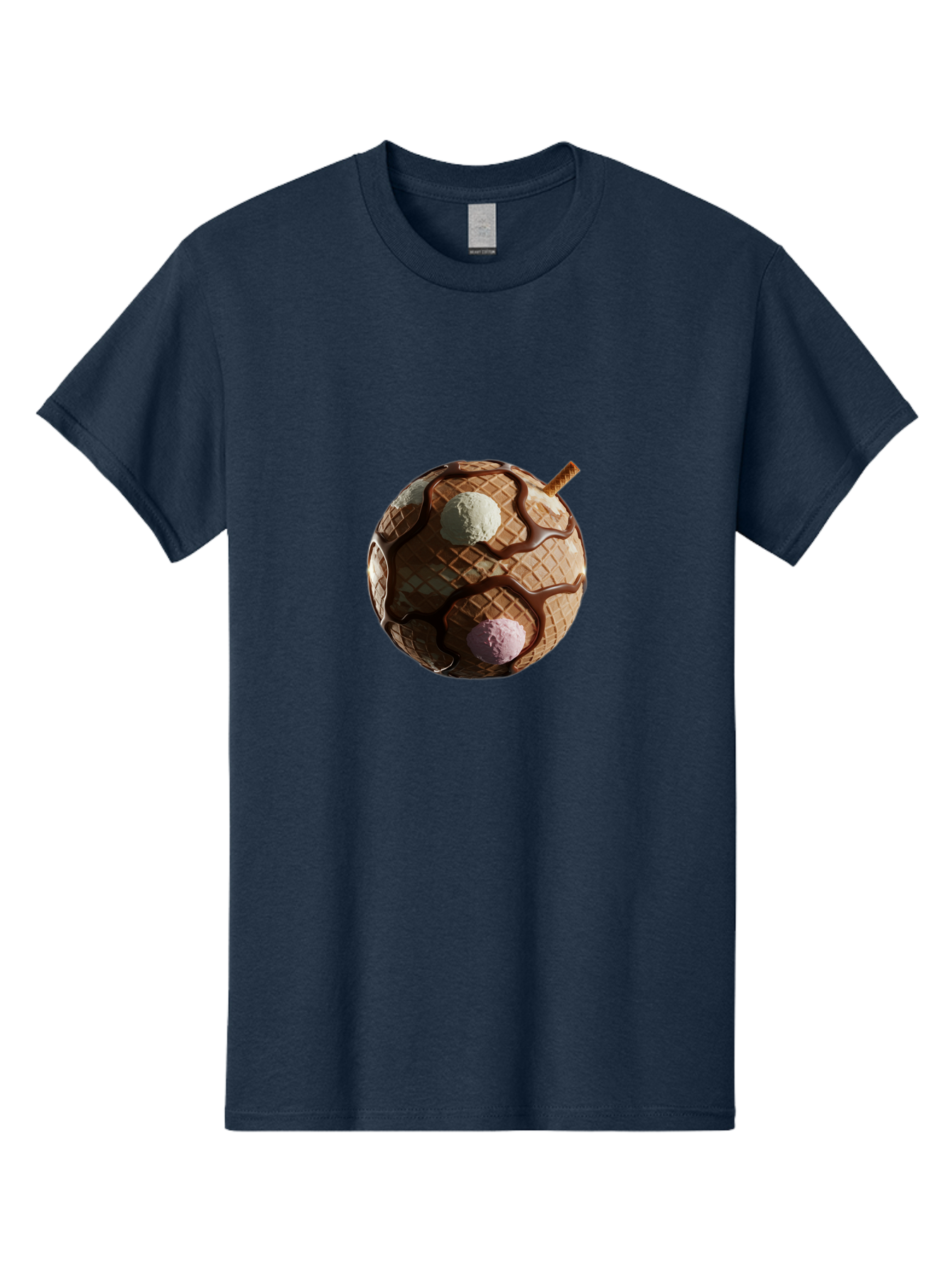 Waffle-Ice-Cream Men'S Graphic Tee, 100% Cotton, Comfortable Casual Summer Wear, Machine Washable, Vintage Camera, Old Camera, Antique Camera, Black Camera, Classic Photography, Photography Equipment, Nostalgic Device, Film Camera, Camera Art Bal583 13